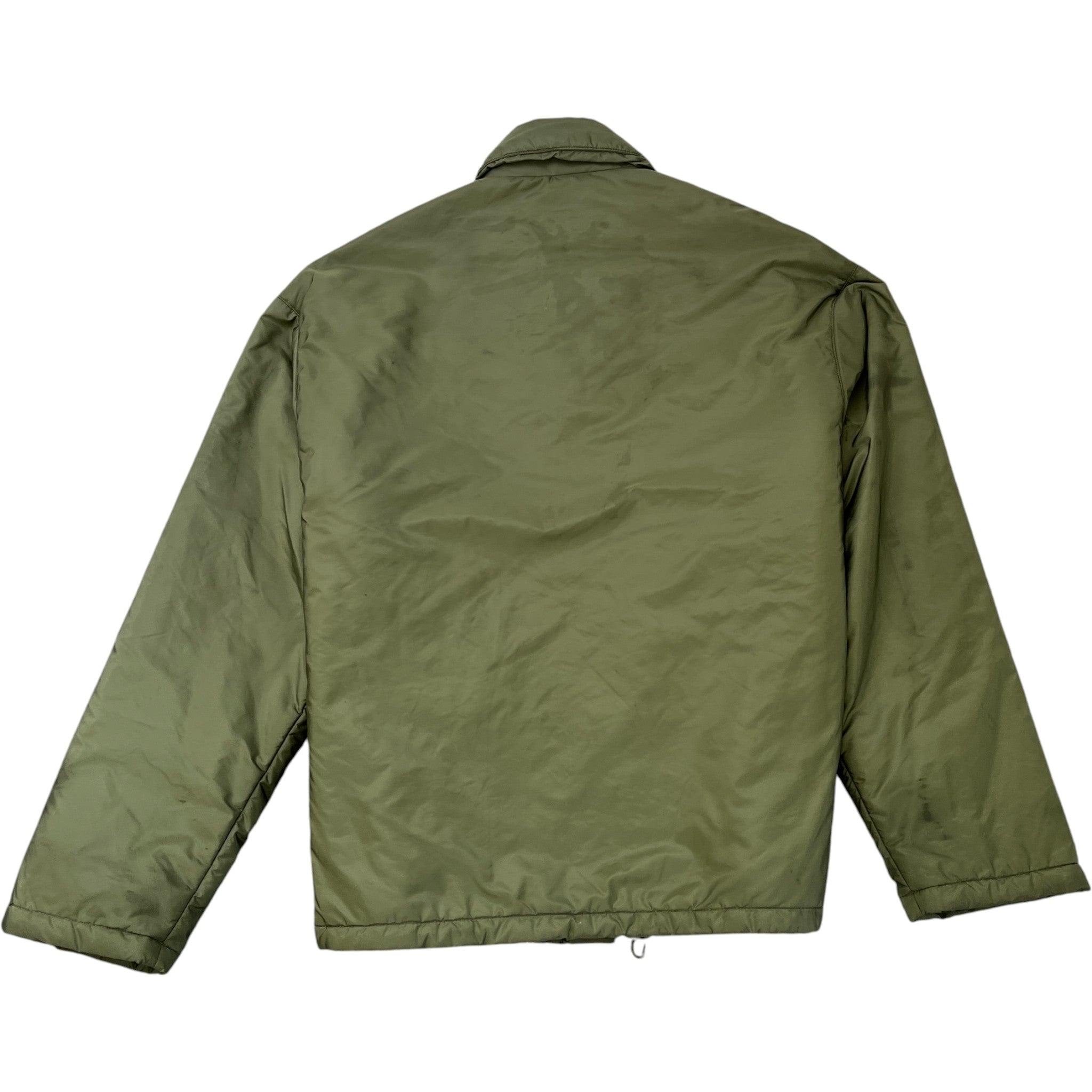 Men's Re-Nylon Plaque Logo Jacket Green Size S