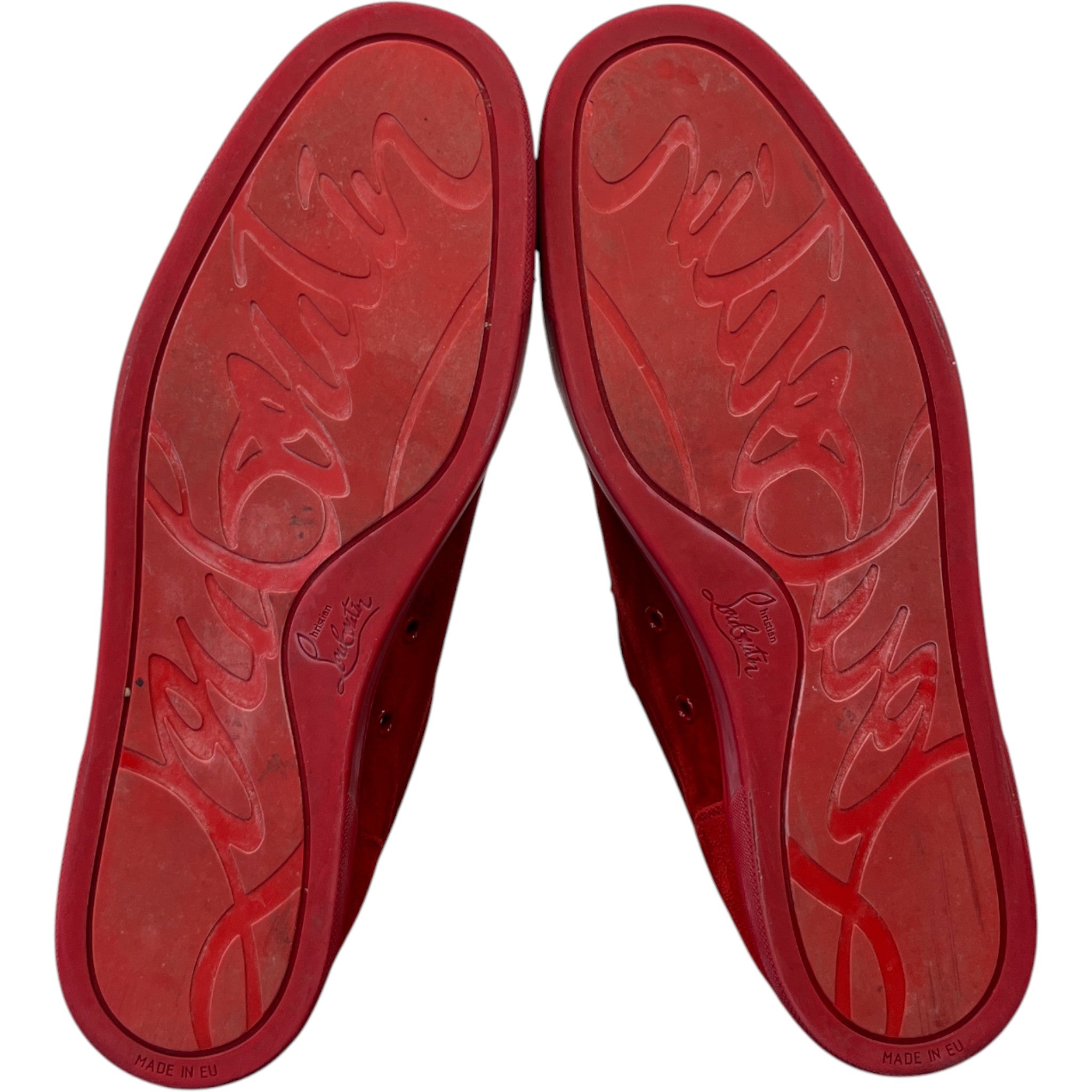 Men's Junior Spikes Low Trainers Red Size EU 46 / UK 12