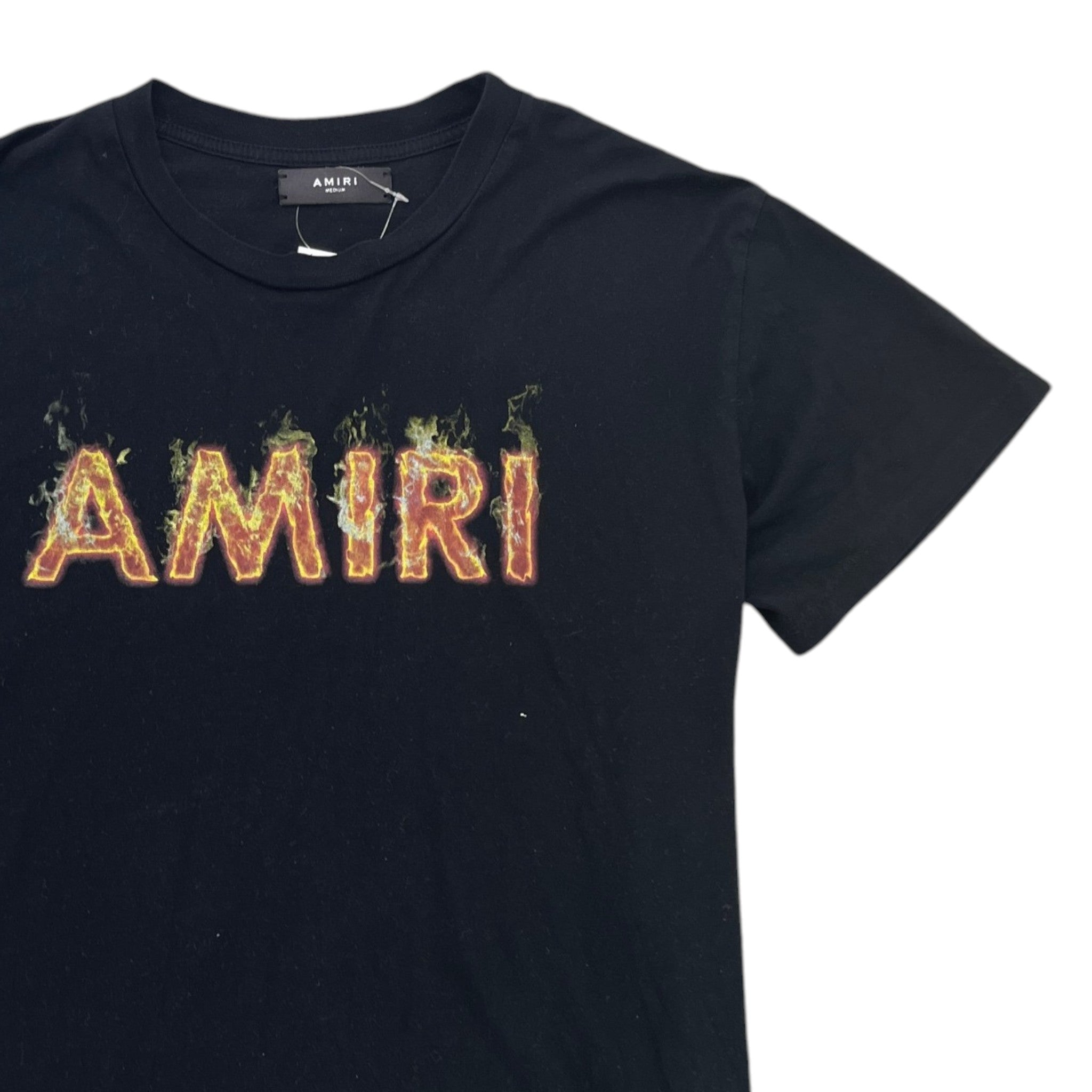 Men's Flame Logo T-Shirt Black Size M