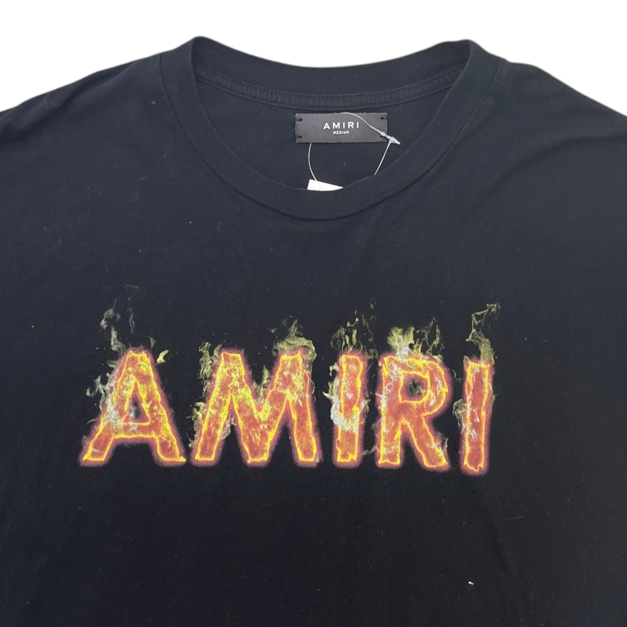 Men's Flame Logo T-Shirt Black Size M