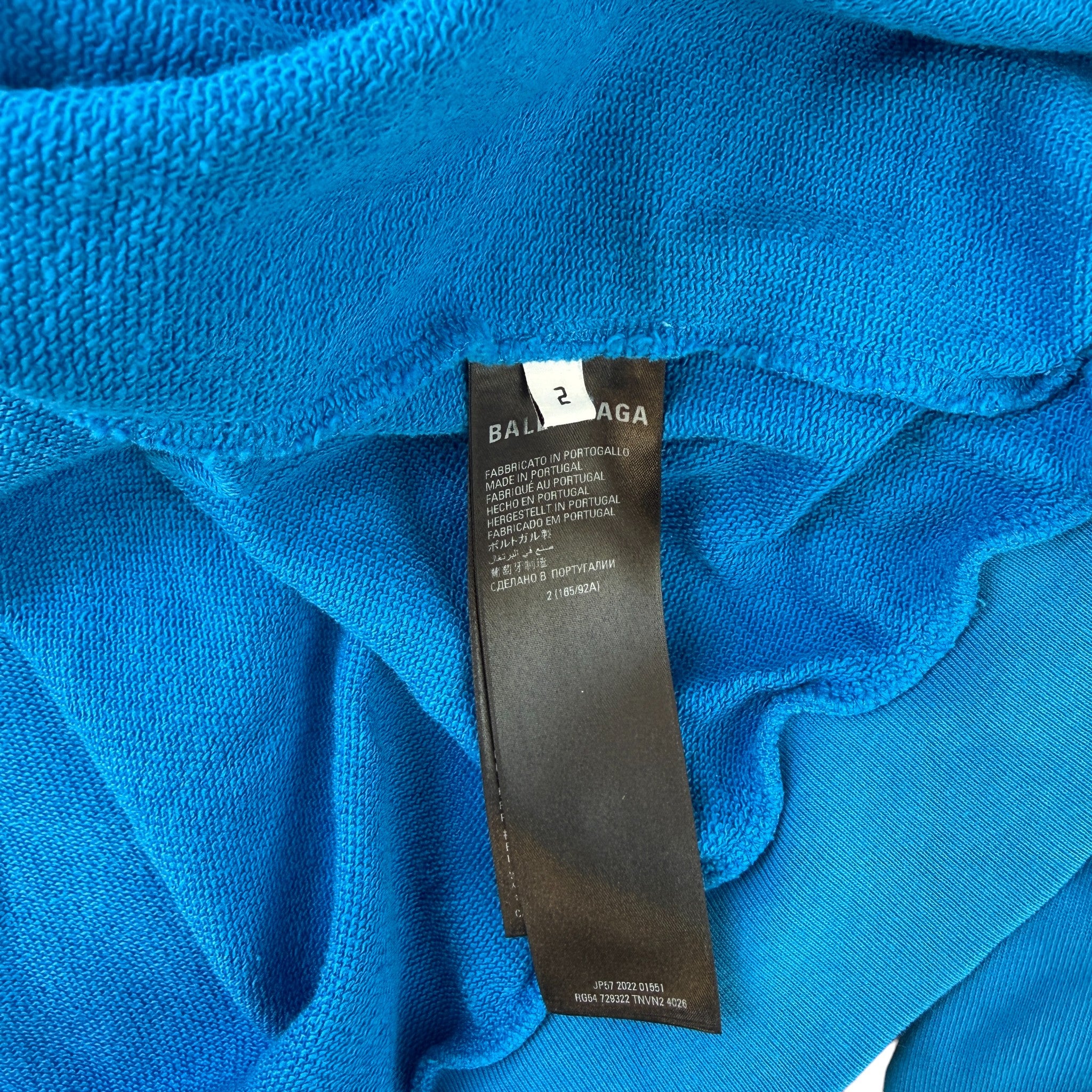 Men's X Adidas Embroidered Logo Hoodie Blue Size S