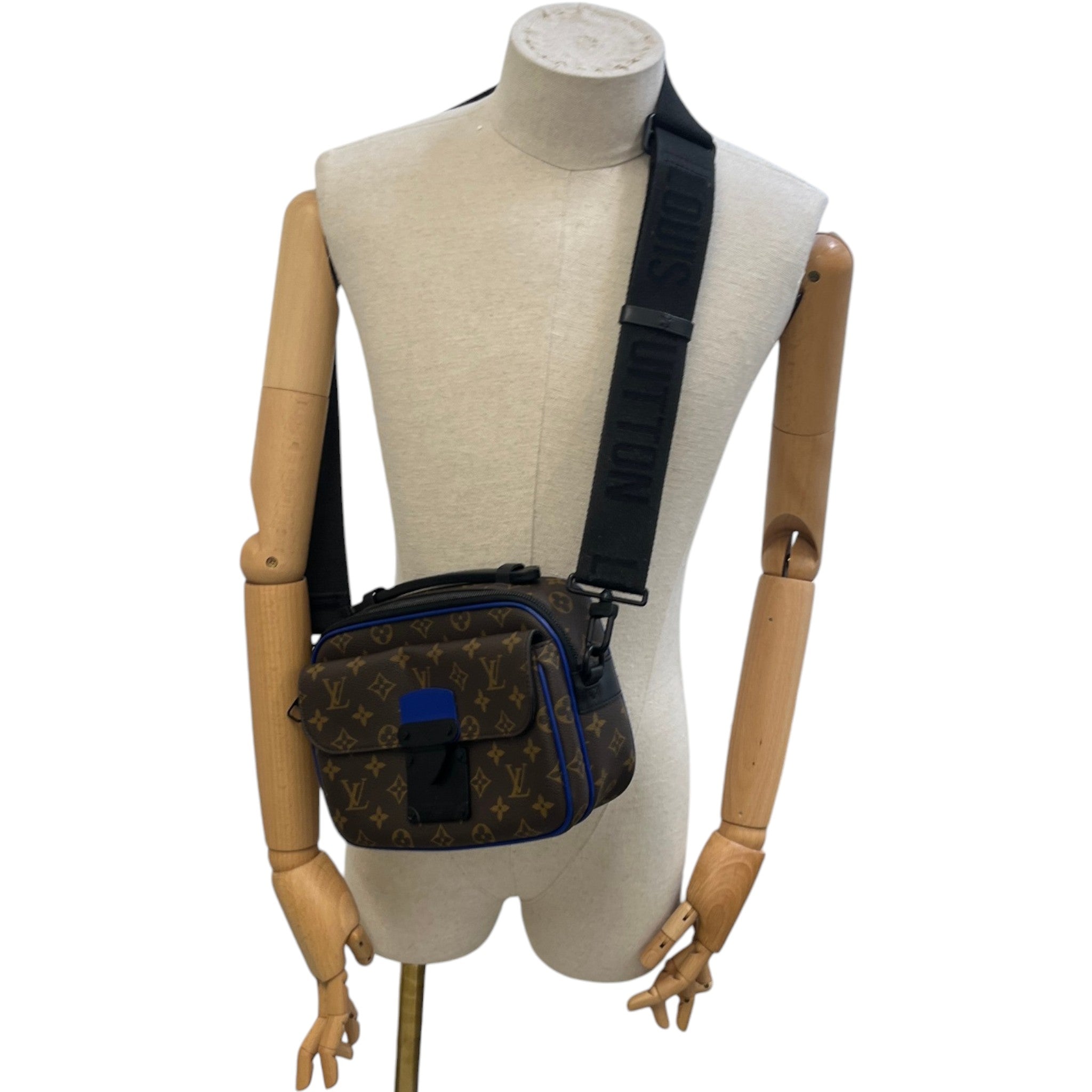 Men's Monogram S-Lock Messenger Bag Brown