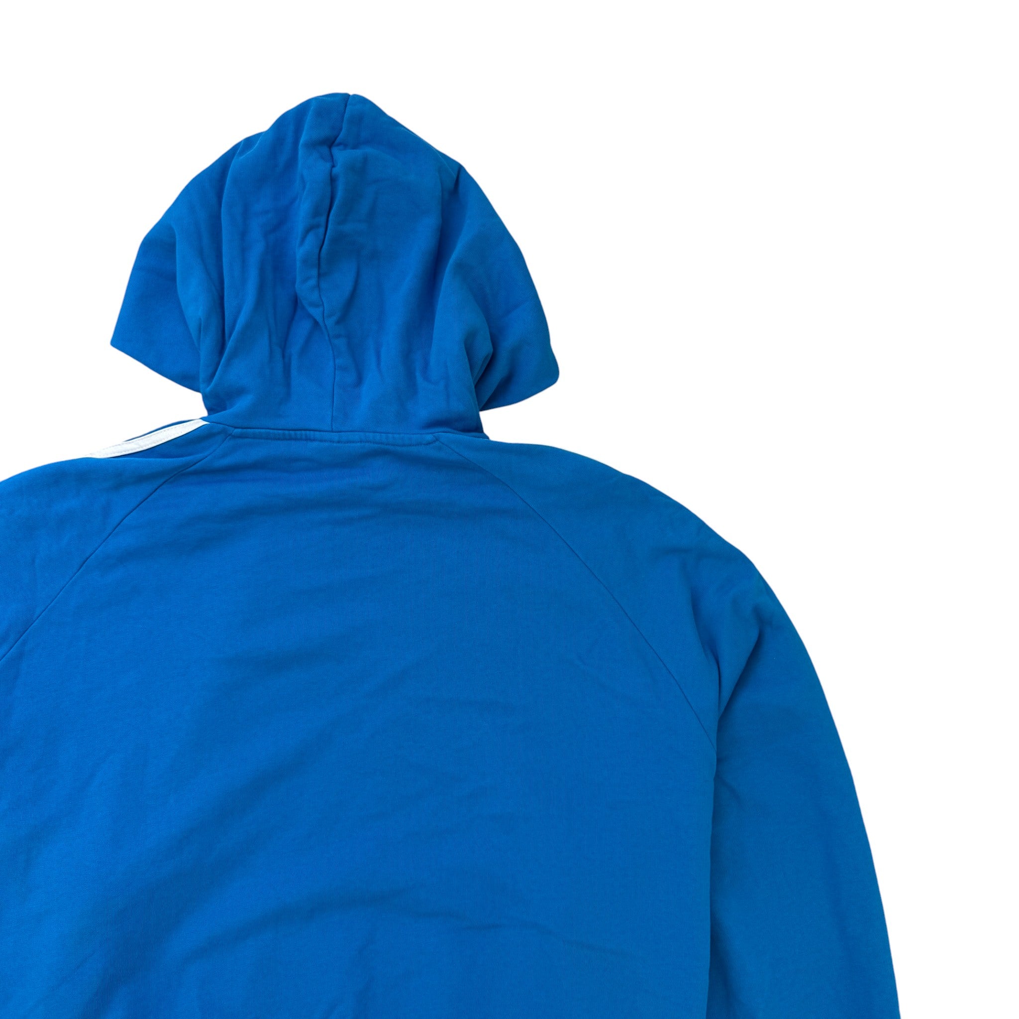 Men's X Adidas Embroidered Logo Hoodie Blue Size S