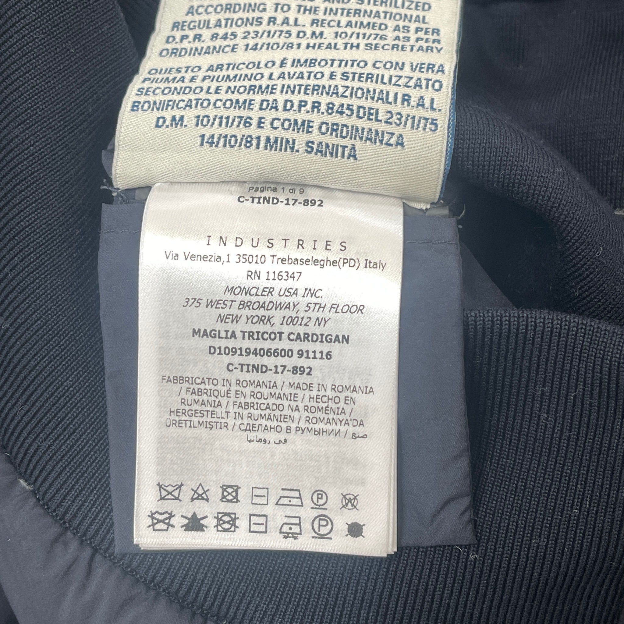 Men's Maglia Jacket Navy Size XL