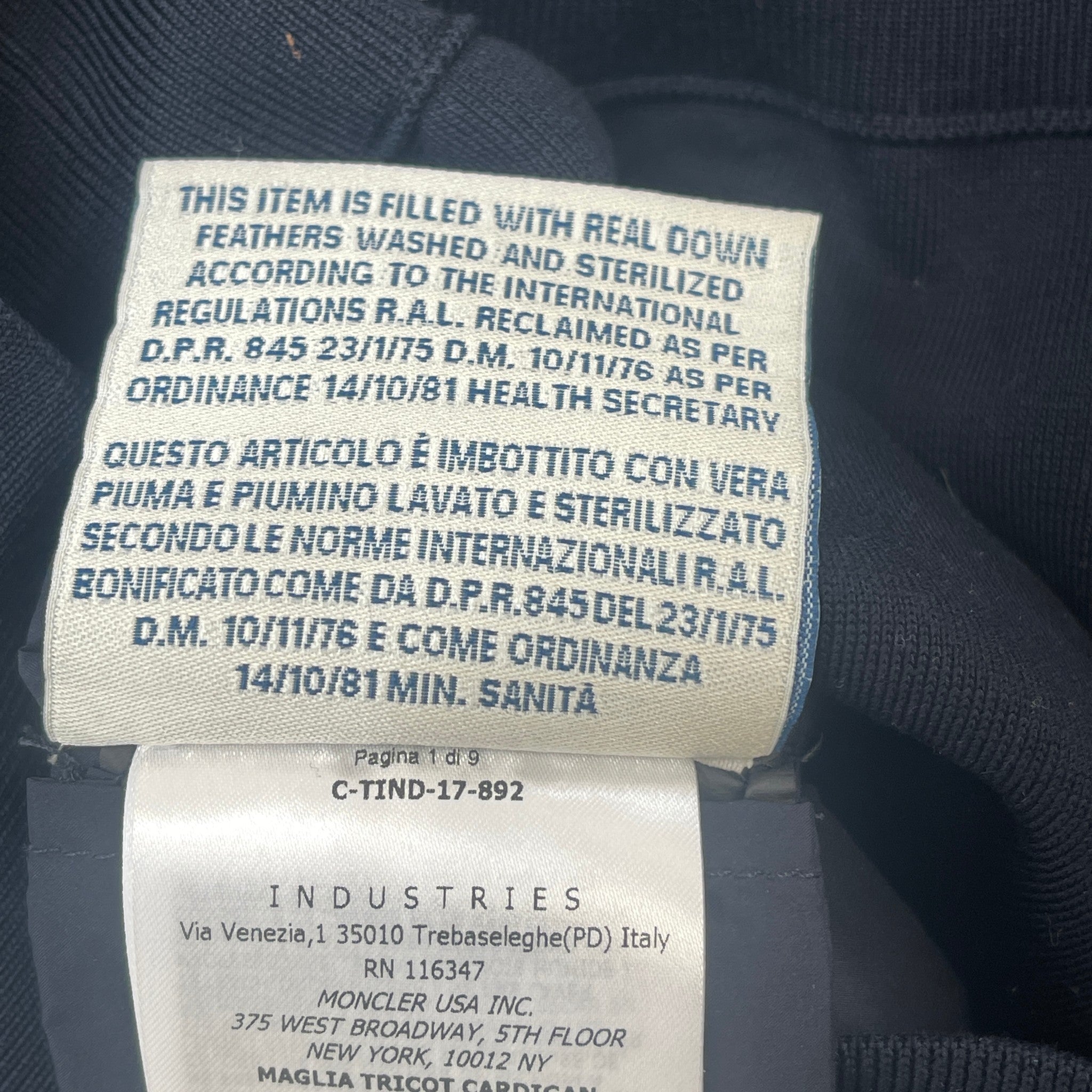 Men's Maglia Jacket Navy Size XL