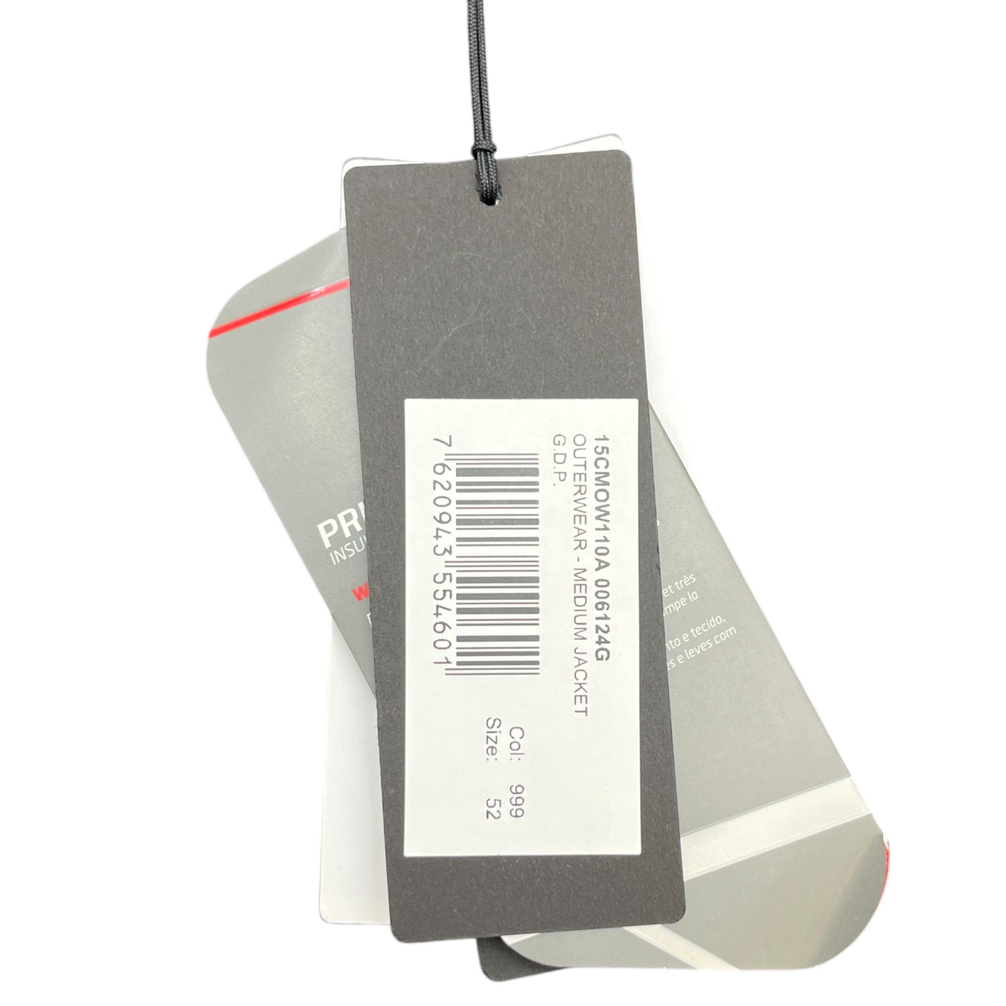 Men's G.D.P. Primaloft Lens Jacket Black Size IT 52 / XL