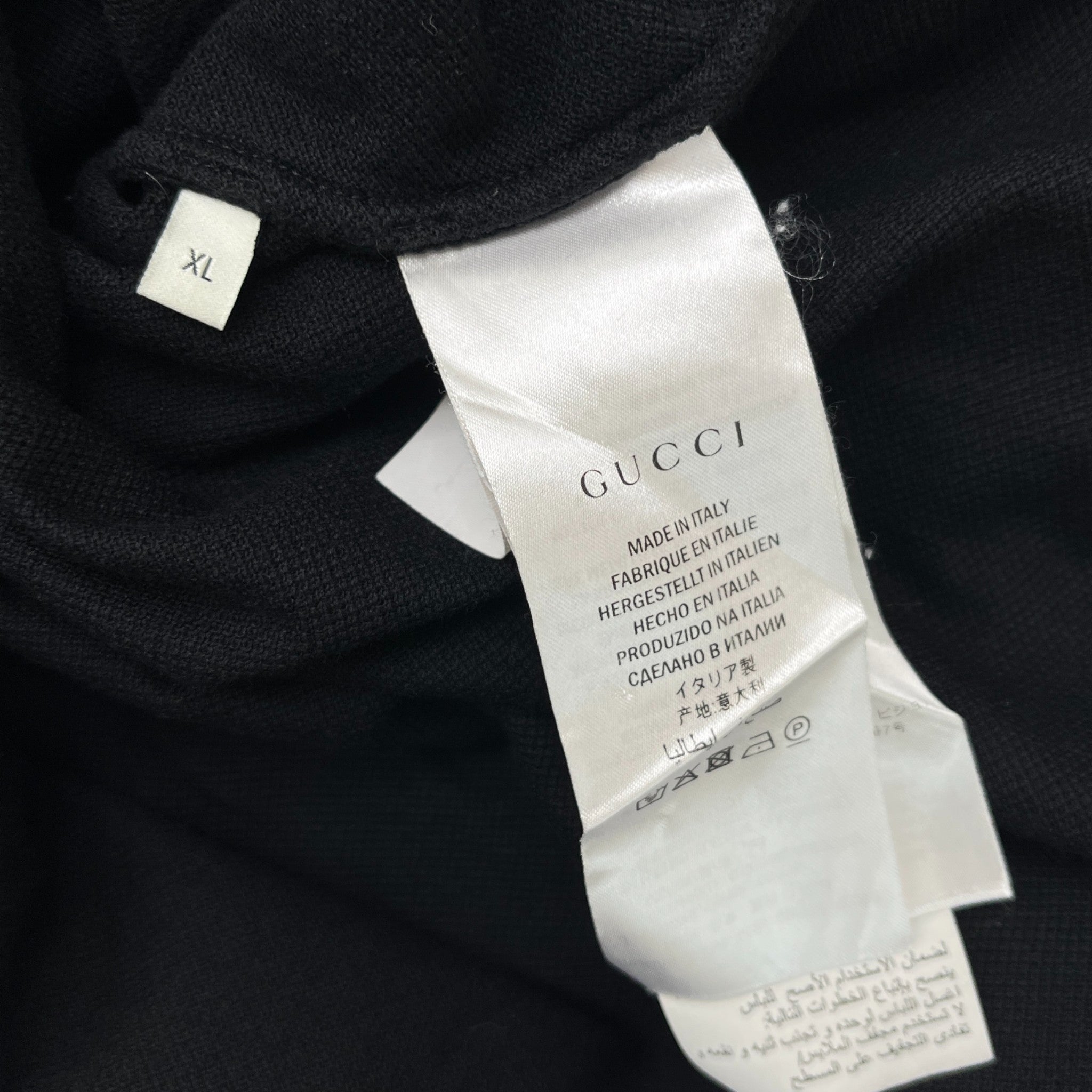 Men's Kingsnake Collar Polo Shirt Black Size XL