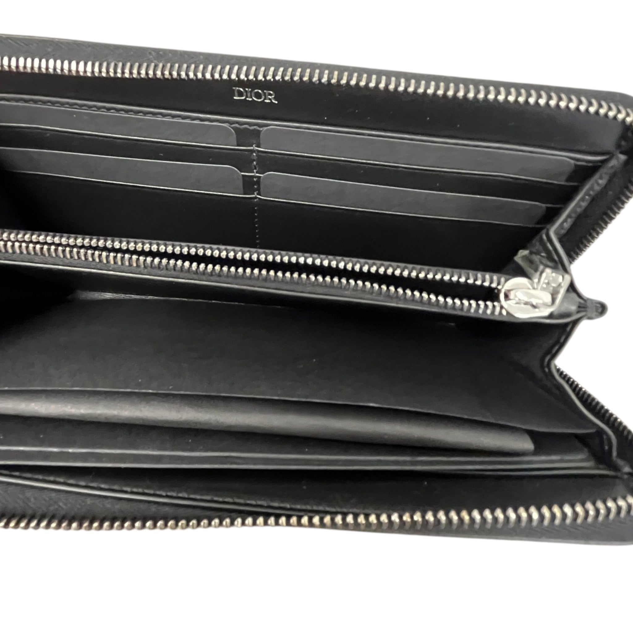 Men's Cd Diamond Wallet Grey