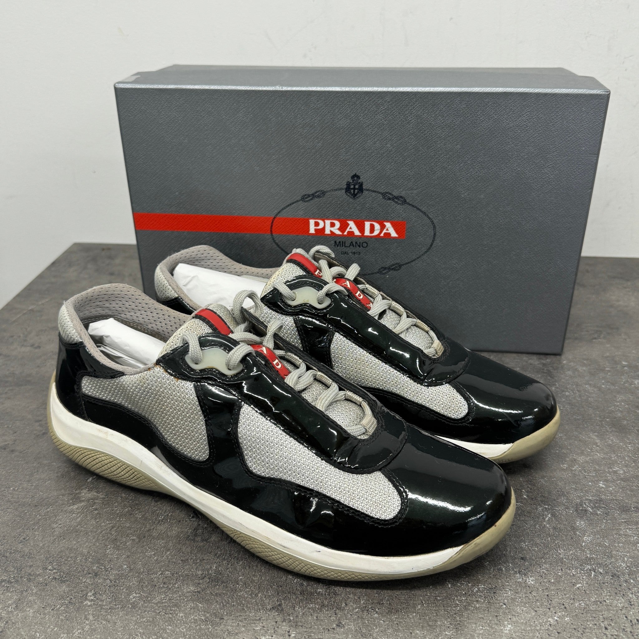 Men's America'S Cup Low Trainers Black Size EU 41.5 / UK 7.5