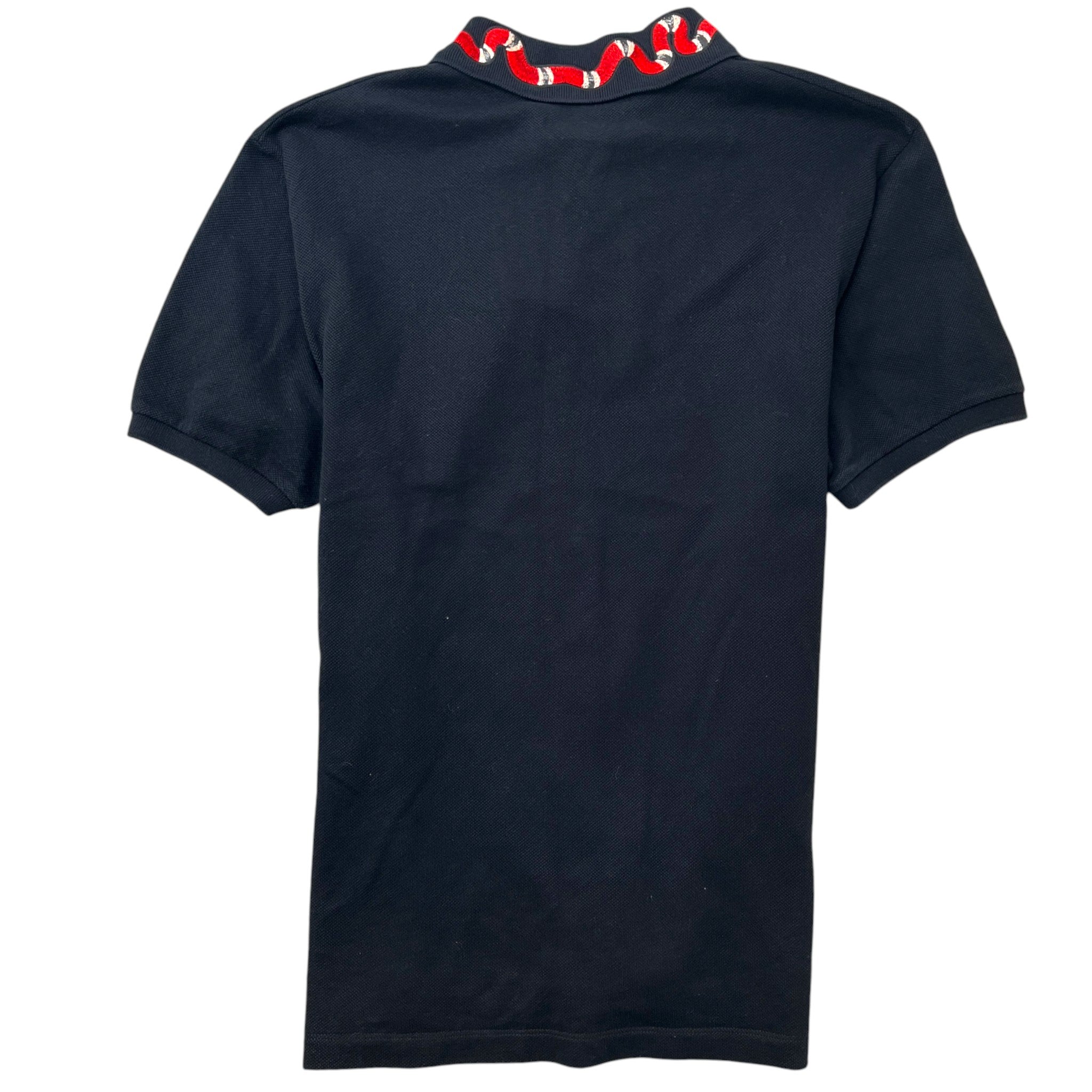 Men's Kingsnake Collar Polo Shirt Black Size XL