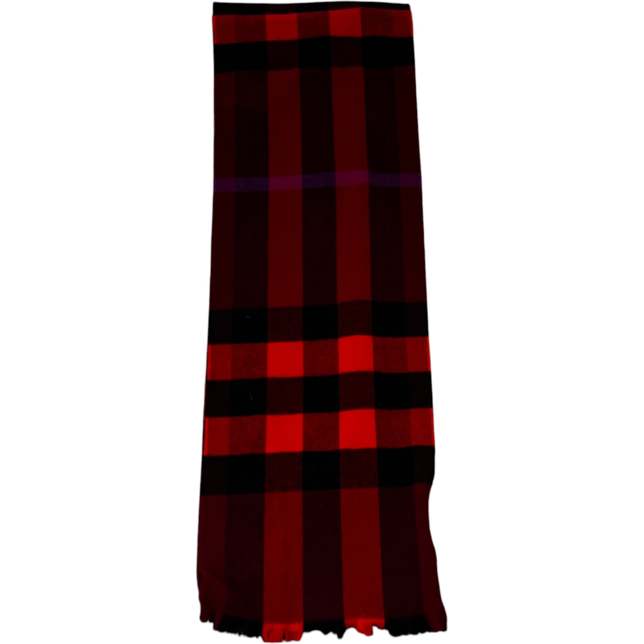 Women's Checkered Scarf Red