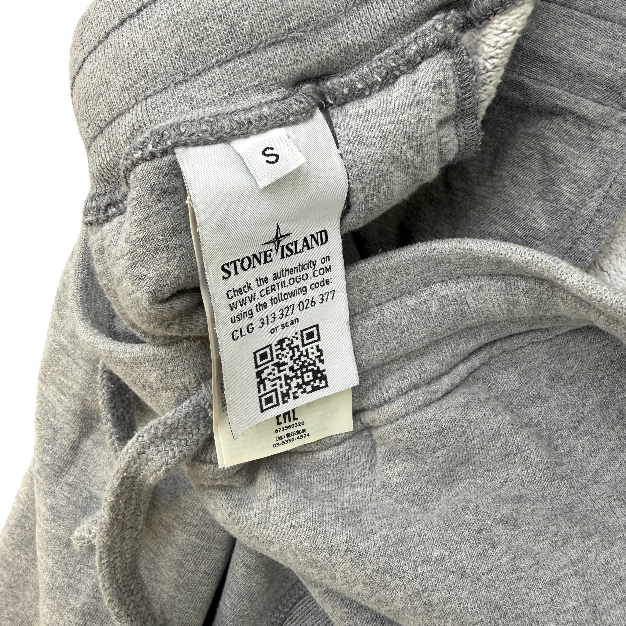 Men's Applique Logo Joggers Grey Size S