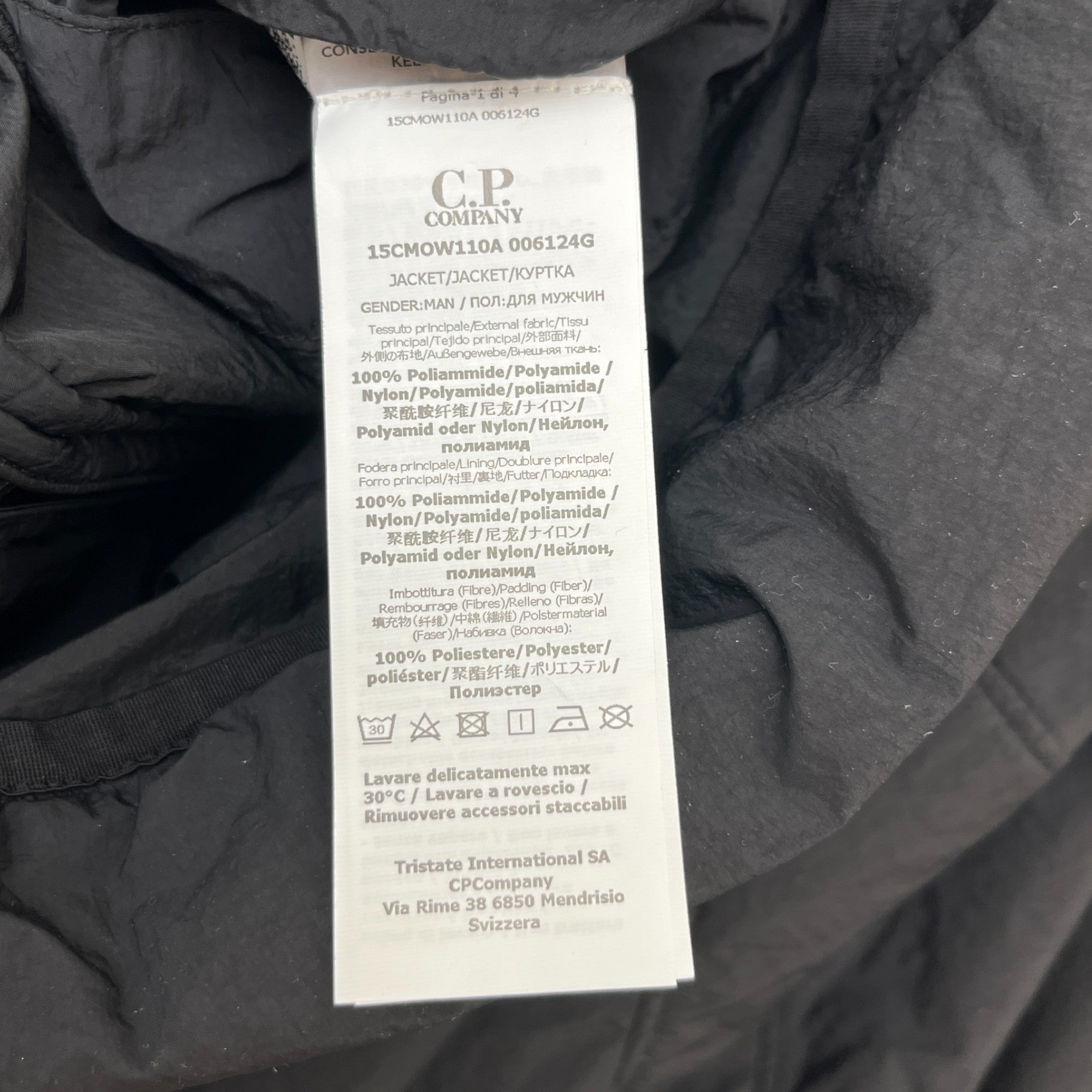 Men's G.D.P. Primaloft Lens Jacket Black Size IT 52 / XL