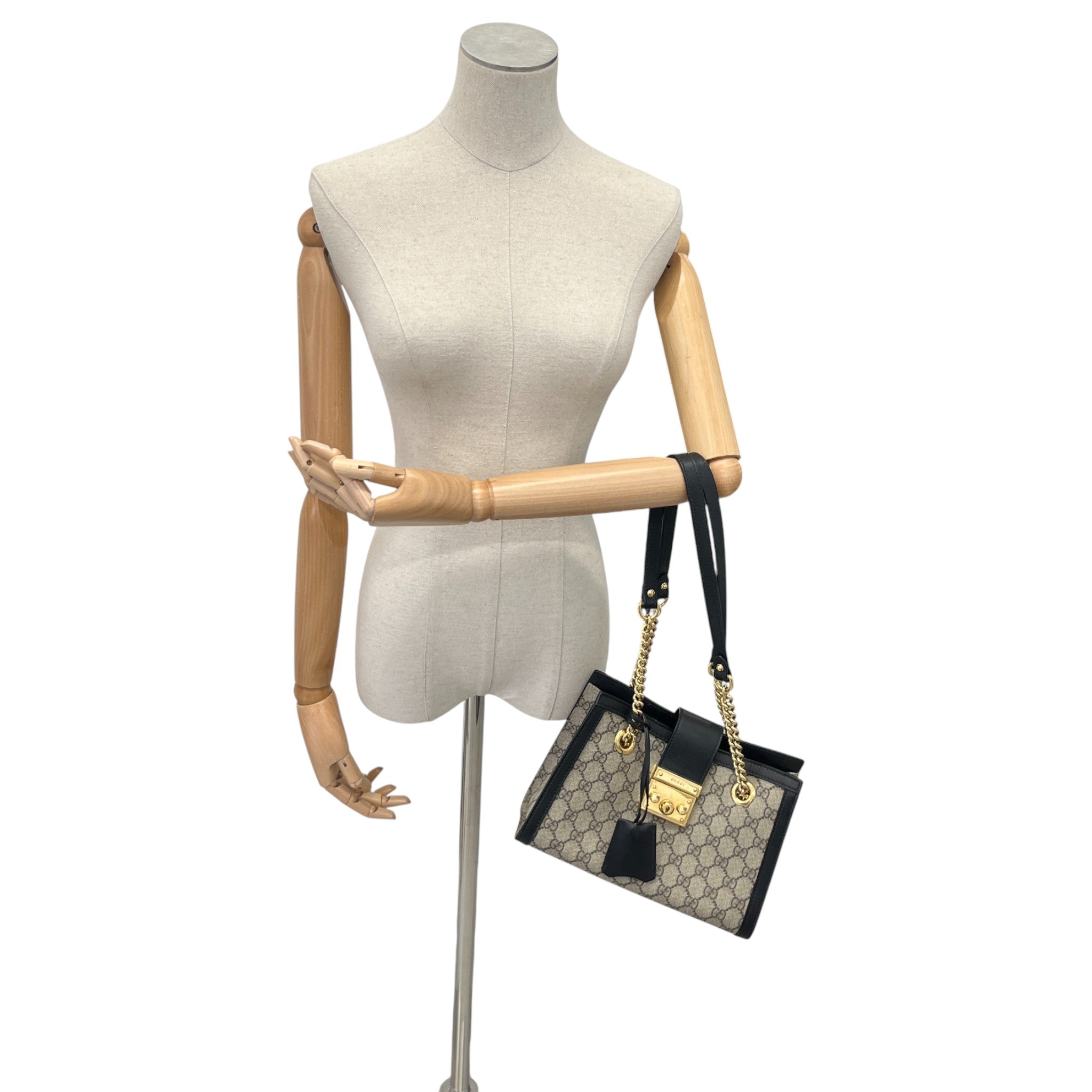 Women's Gg Supreme Padlock Bag Beige