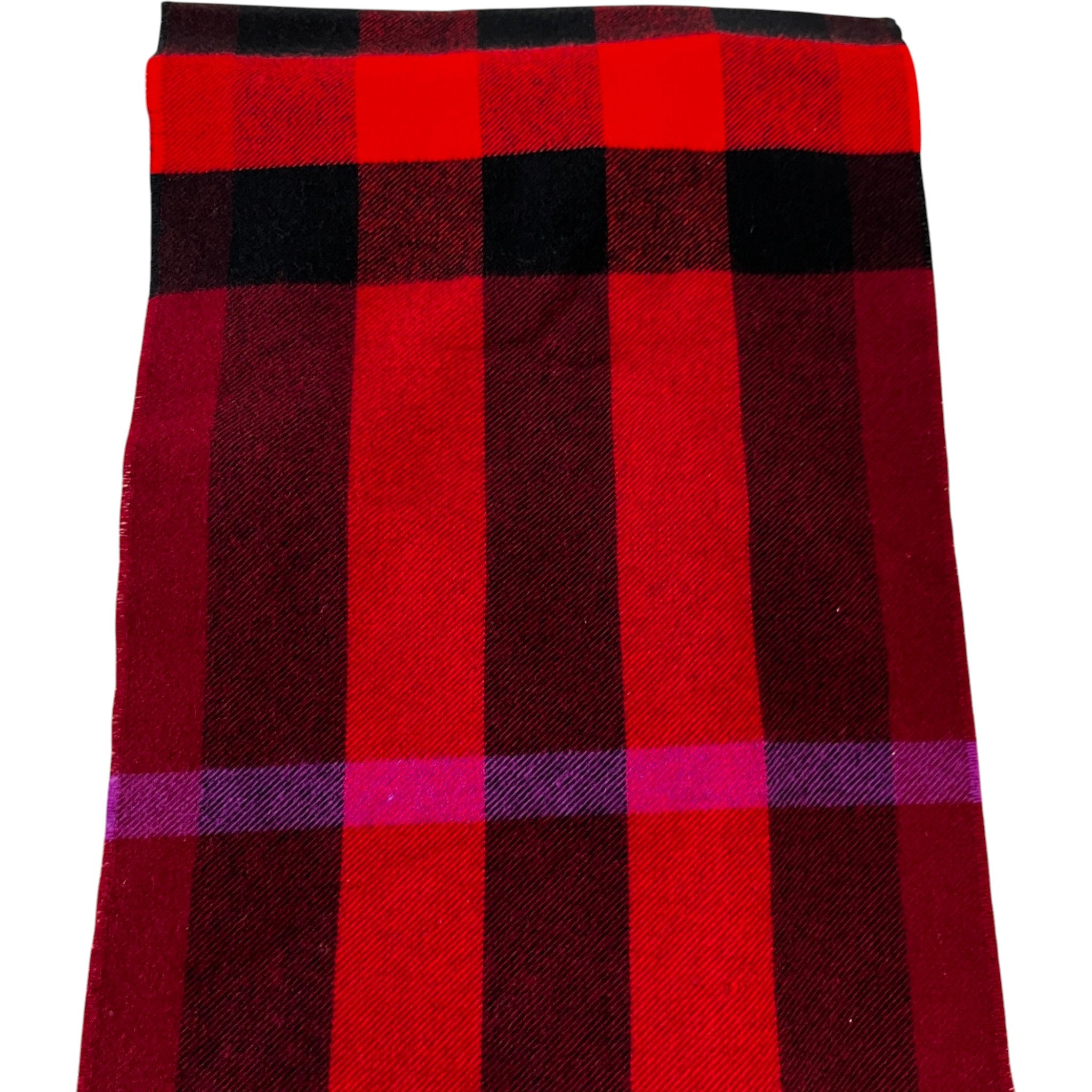 Women's Checkered Scarf Red