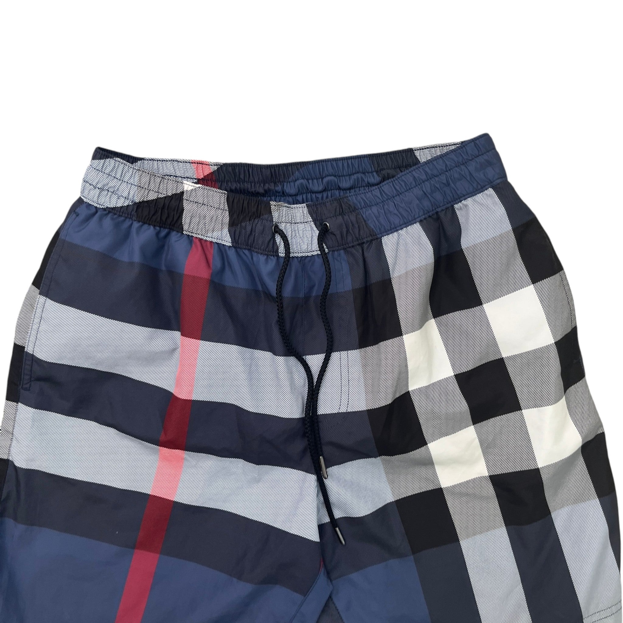 Men's Nova Check Swim Shorts Navy Size S