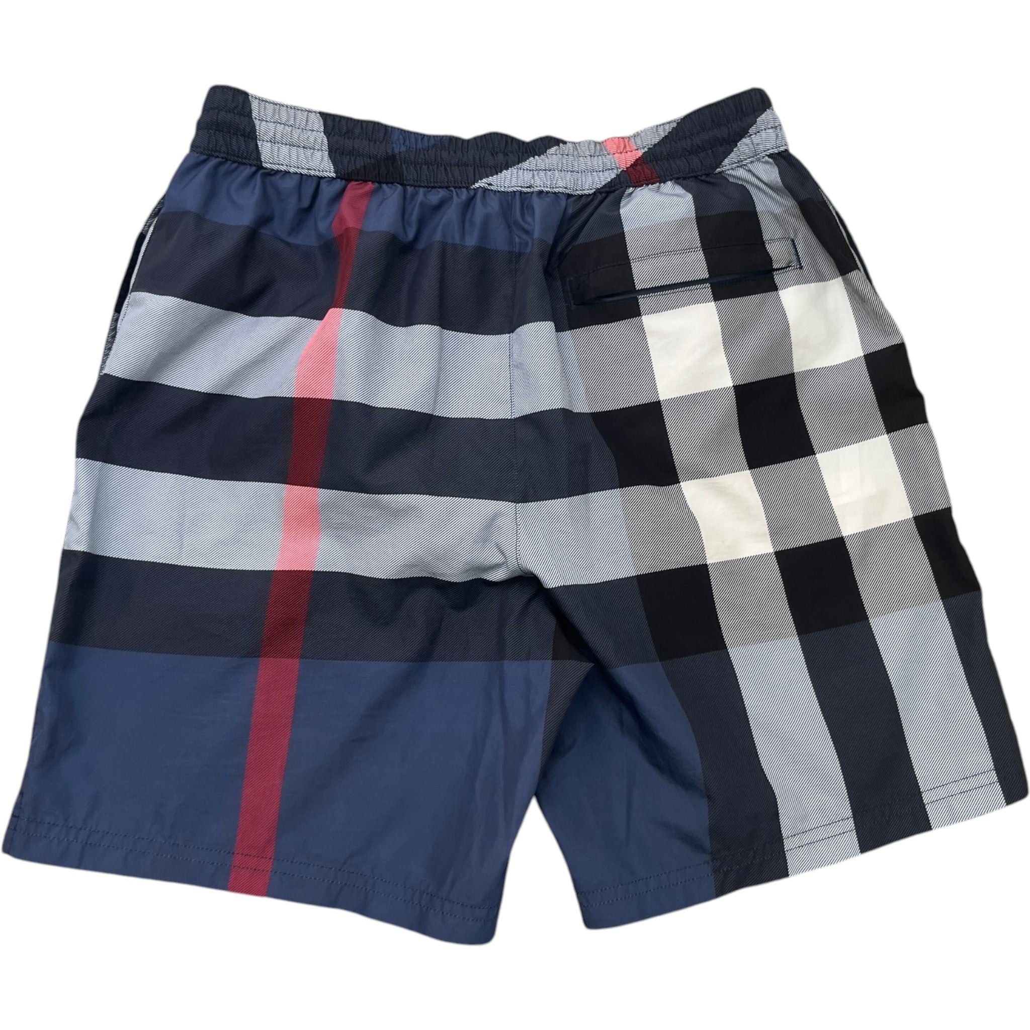 Men's Nova Check Swim Shorts Navy Size S