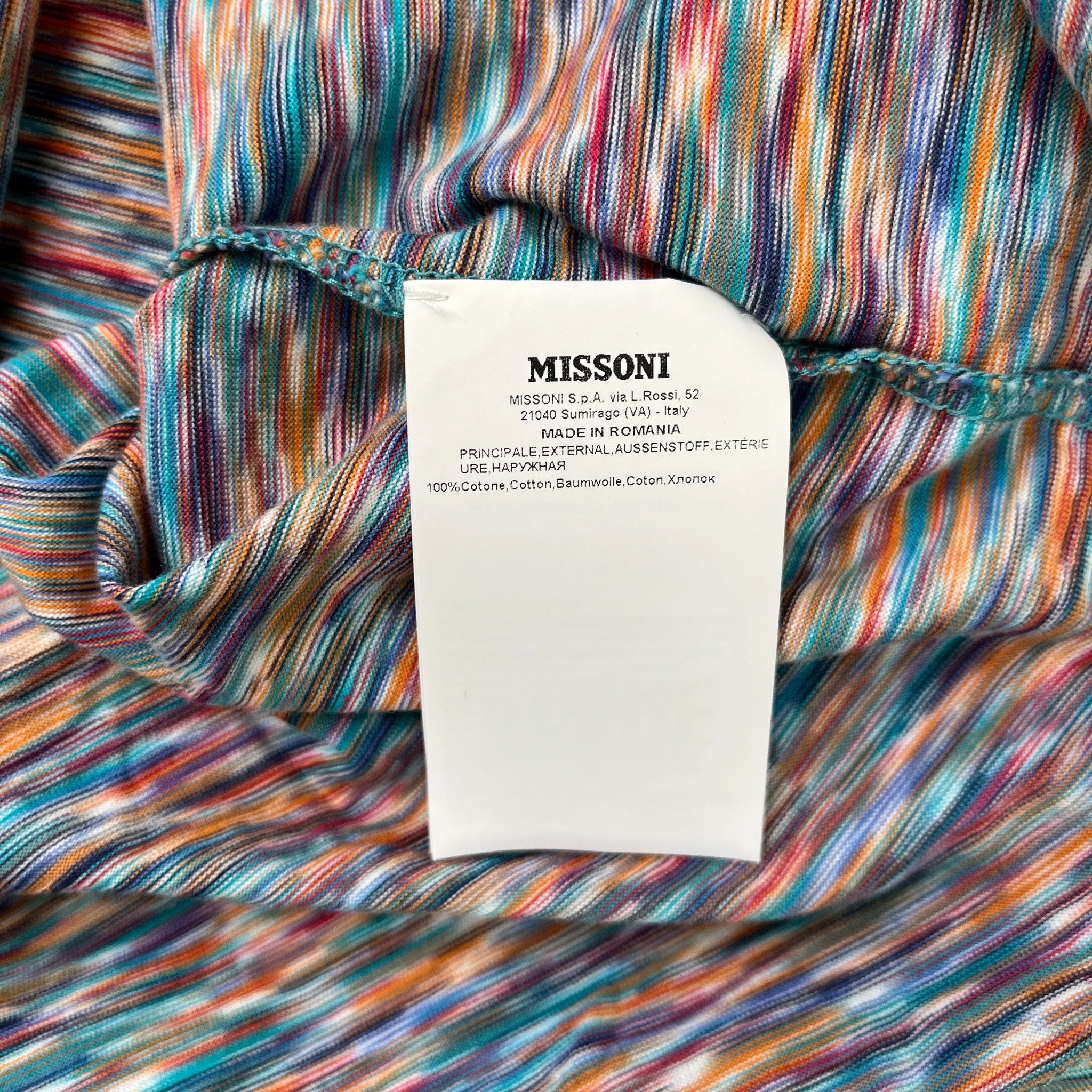 Men's Space Dye T-Shirt Multi-Coloured Size L