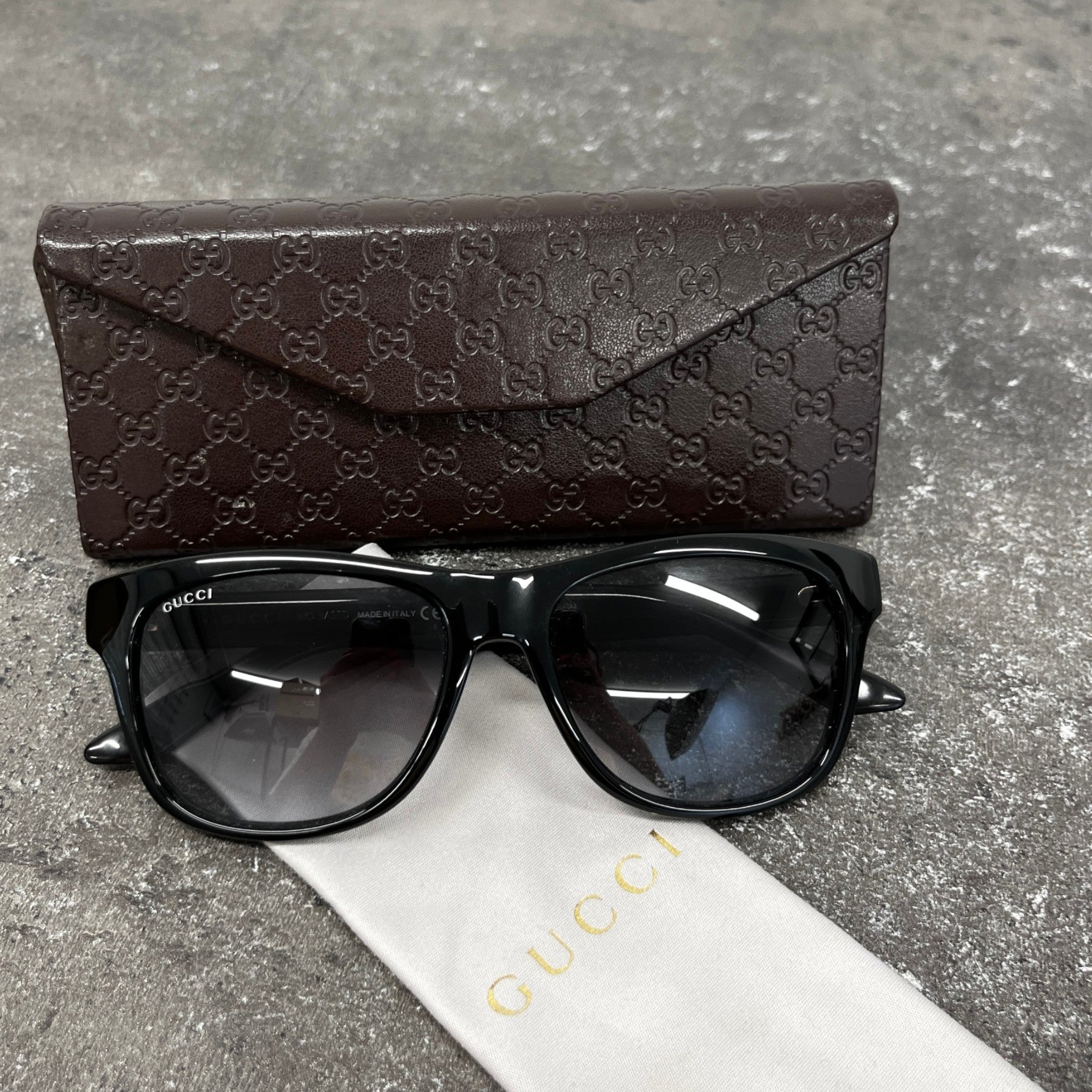 Men's Gg 3709/S Sunglasses Black