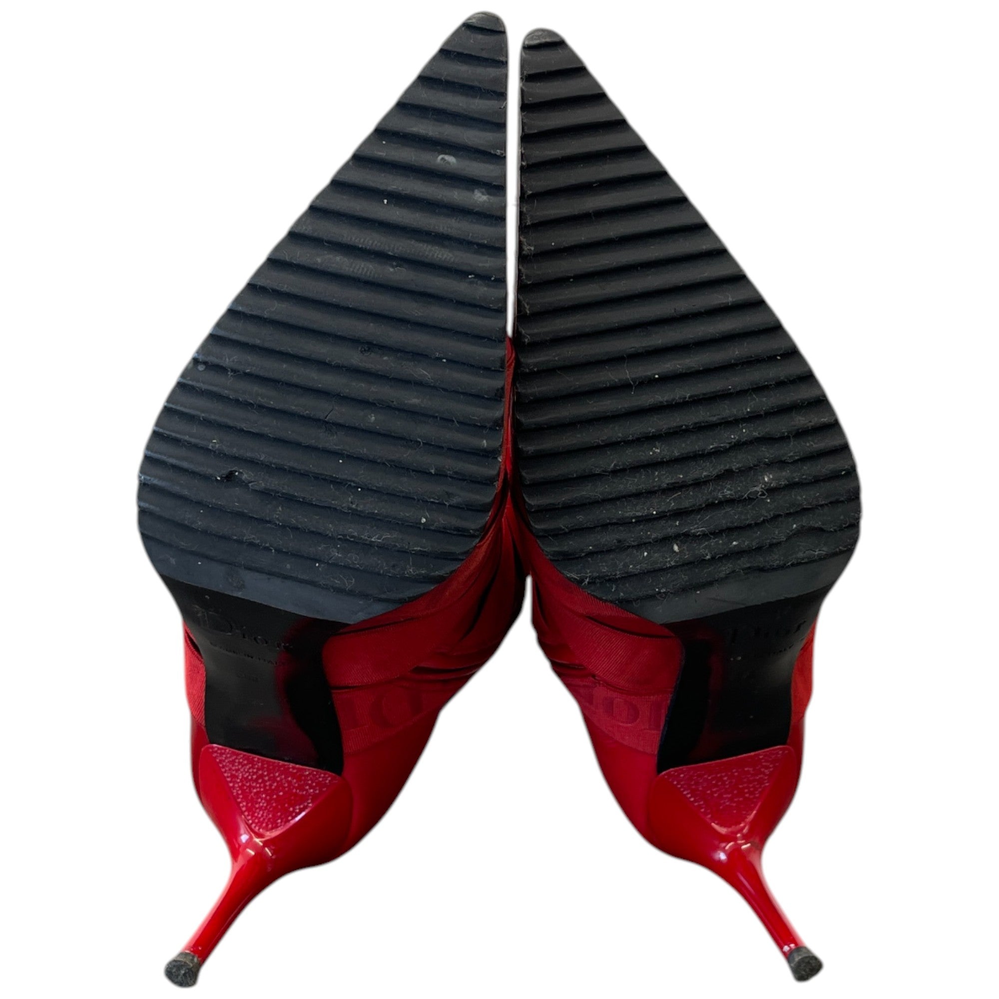 Women's Buckle Heeled Ankle Boots Red Size EU 36 / UK 3