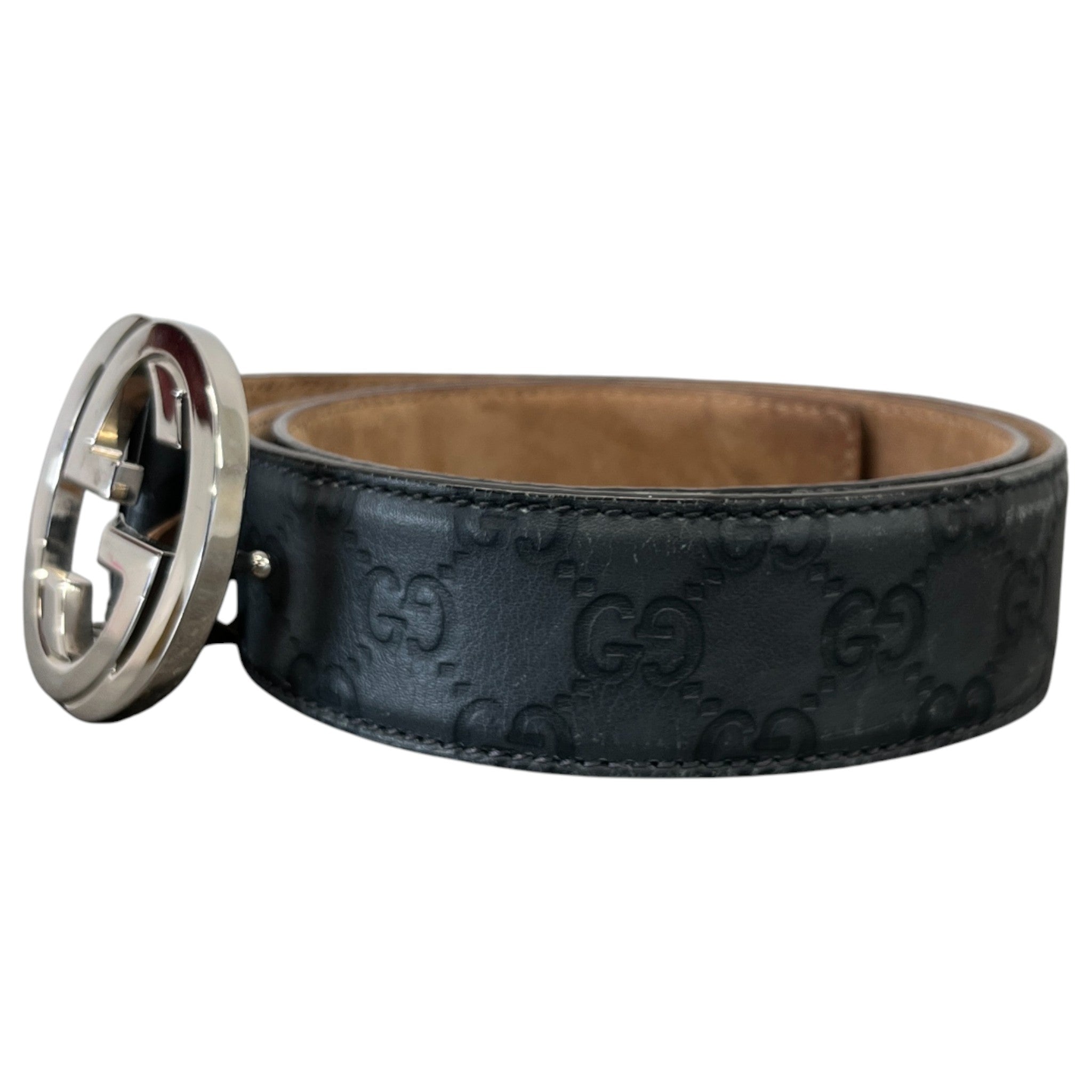 Men's Gg Supreme Belt Grey Size Waist 30"