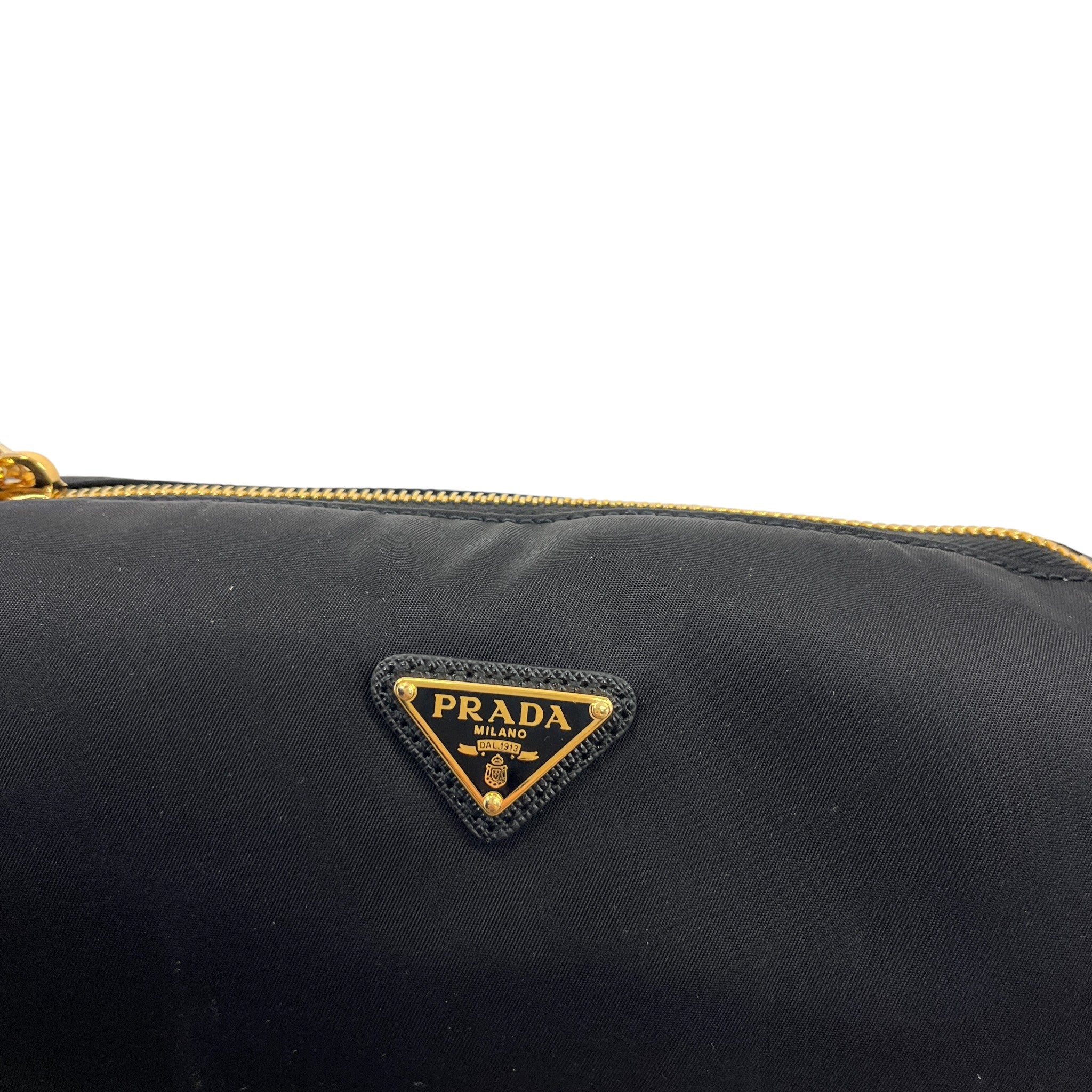 Women's Plaque Logo Handbag Black