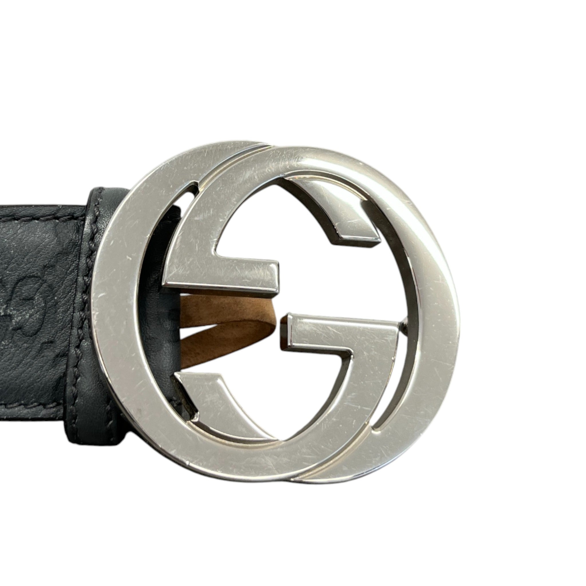 Men's Gg Supreme Belt Grey Size Waist 30"