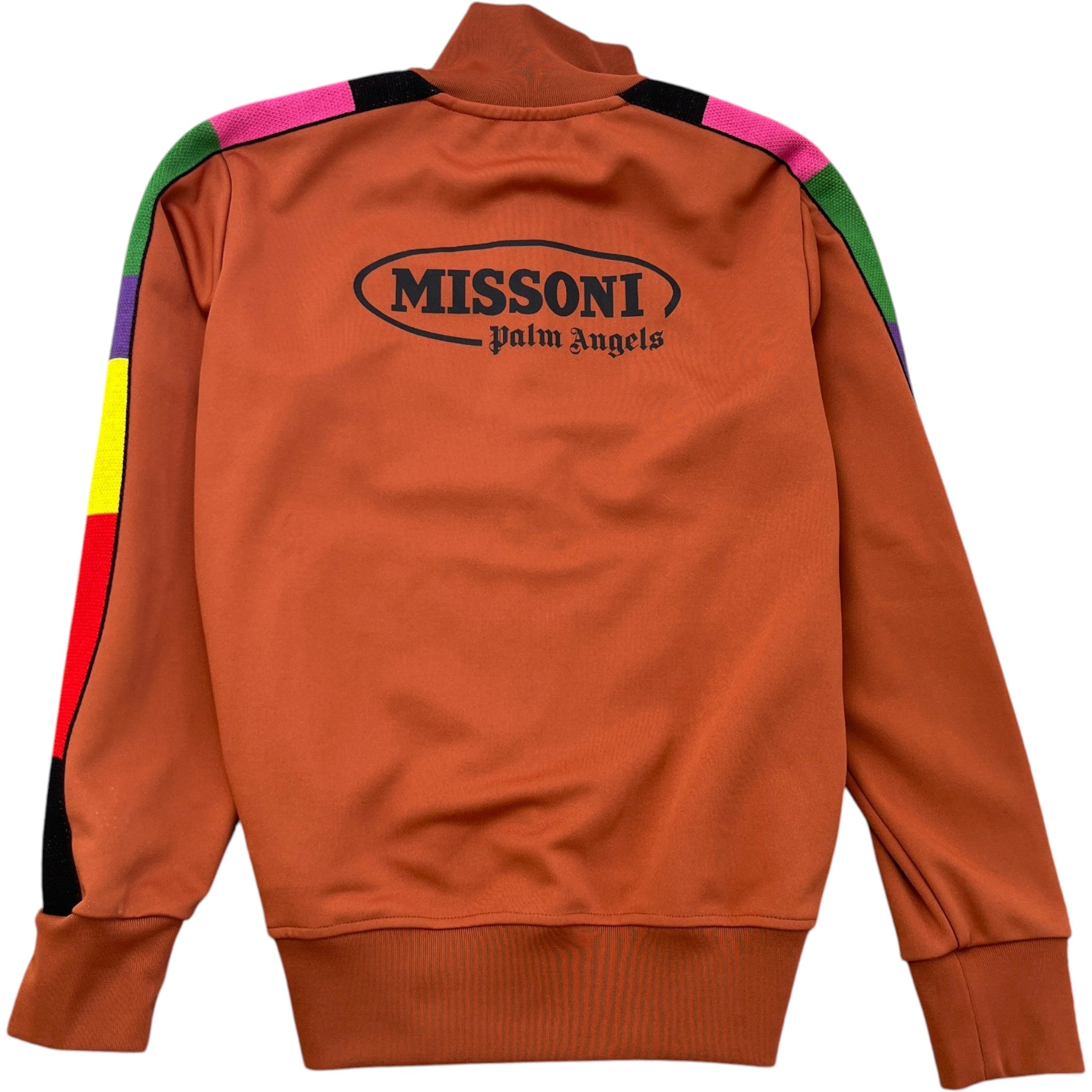 Men's X Missoni Logo Track Jacket Burnt Orange Size L