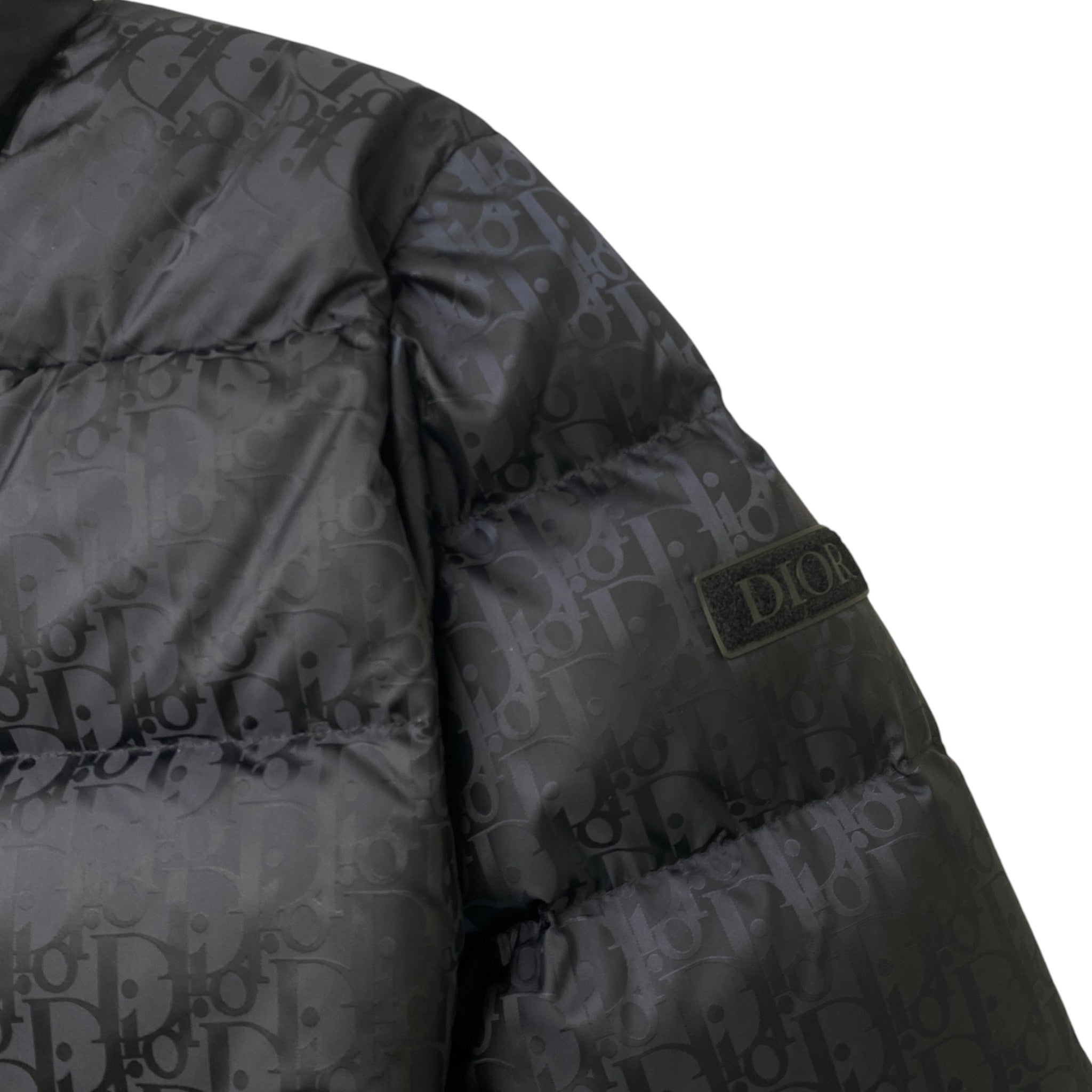 Men's Oblique Technical Down Jacket Black Size IT 44 / XS