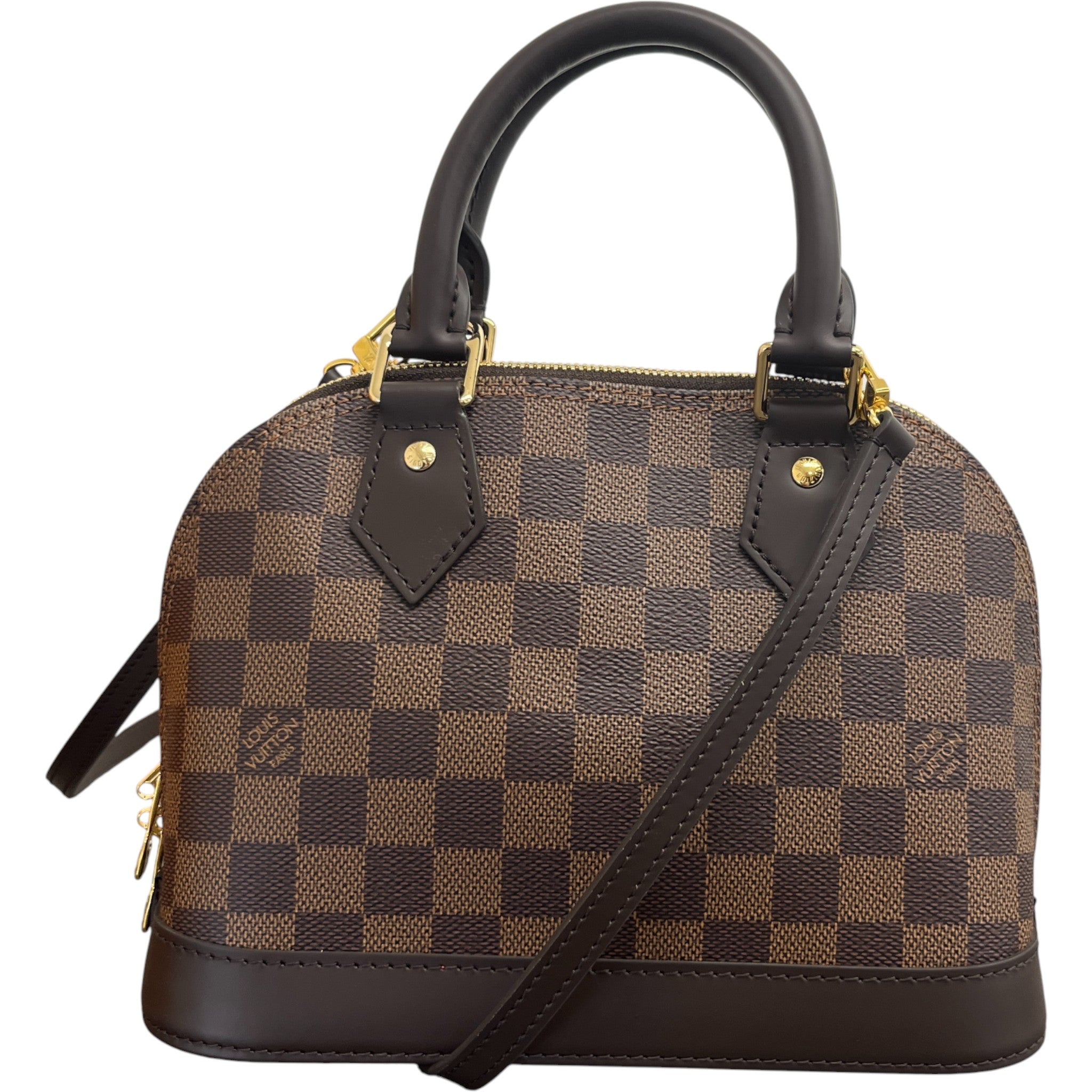 Women's Damier Ebene Alma Bb Handbag Brown