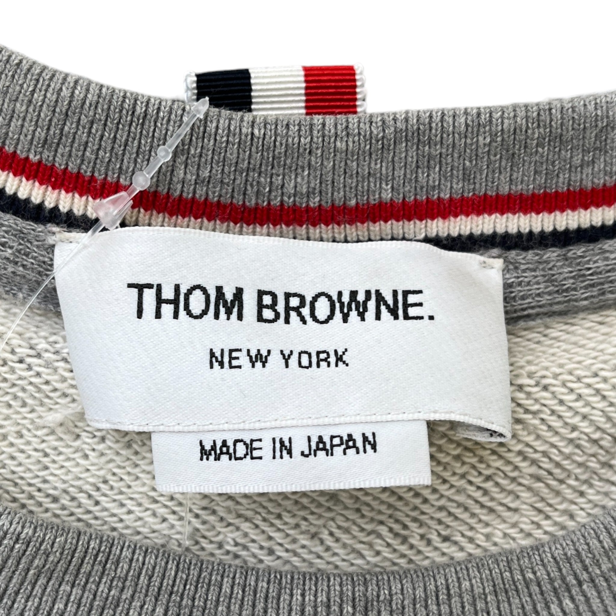 Men's 4-Bar Stripe Sweatshirt Grey Size M