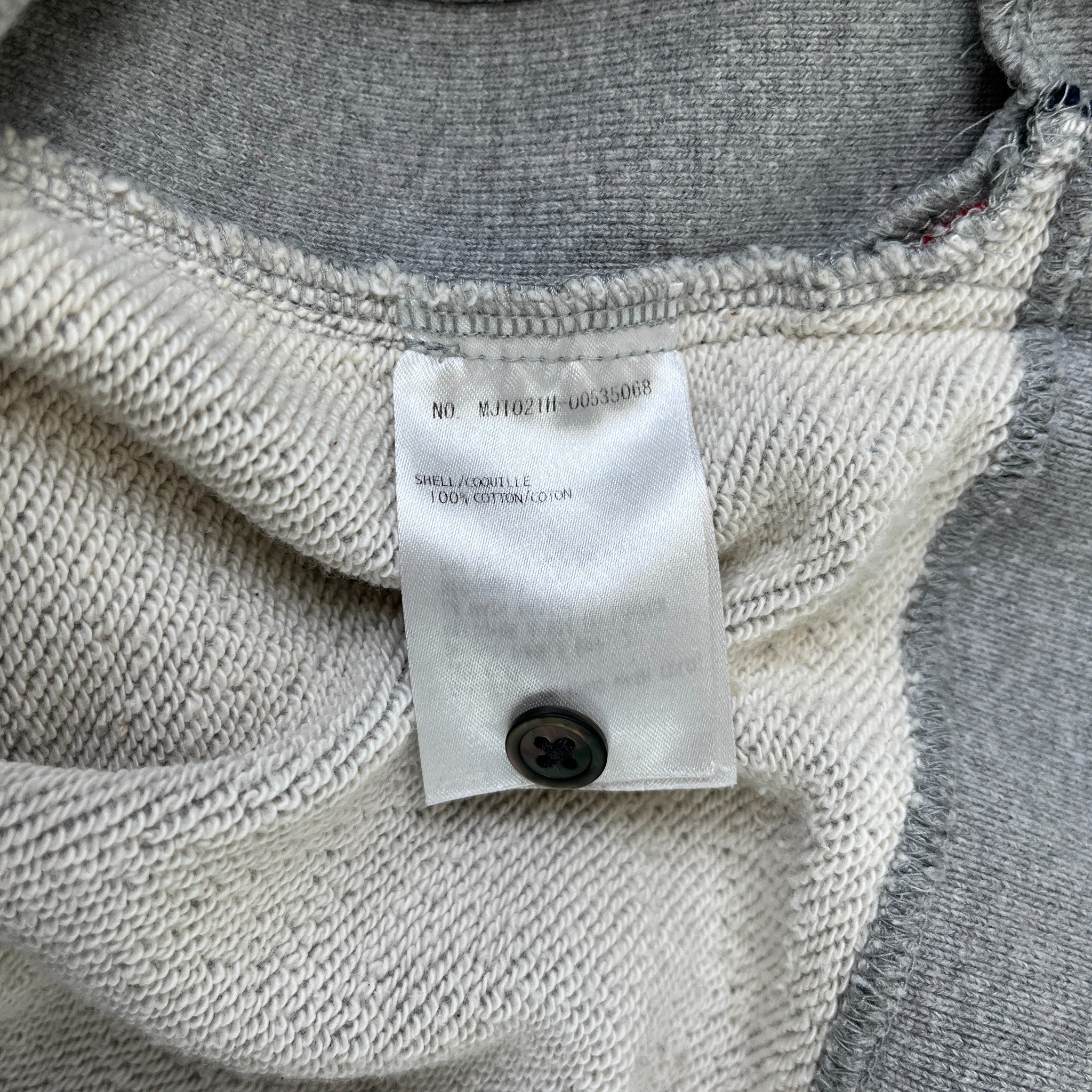 Men's 4-Bar Stripe Sweatshirt Grey Size M