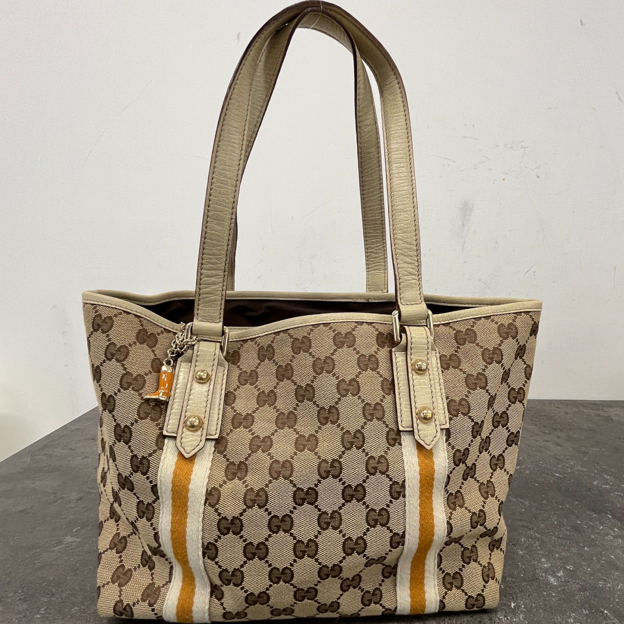 Women's Gg Canvas Jolicoeur Tote Bag Beige