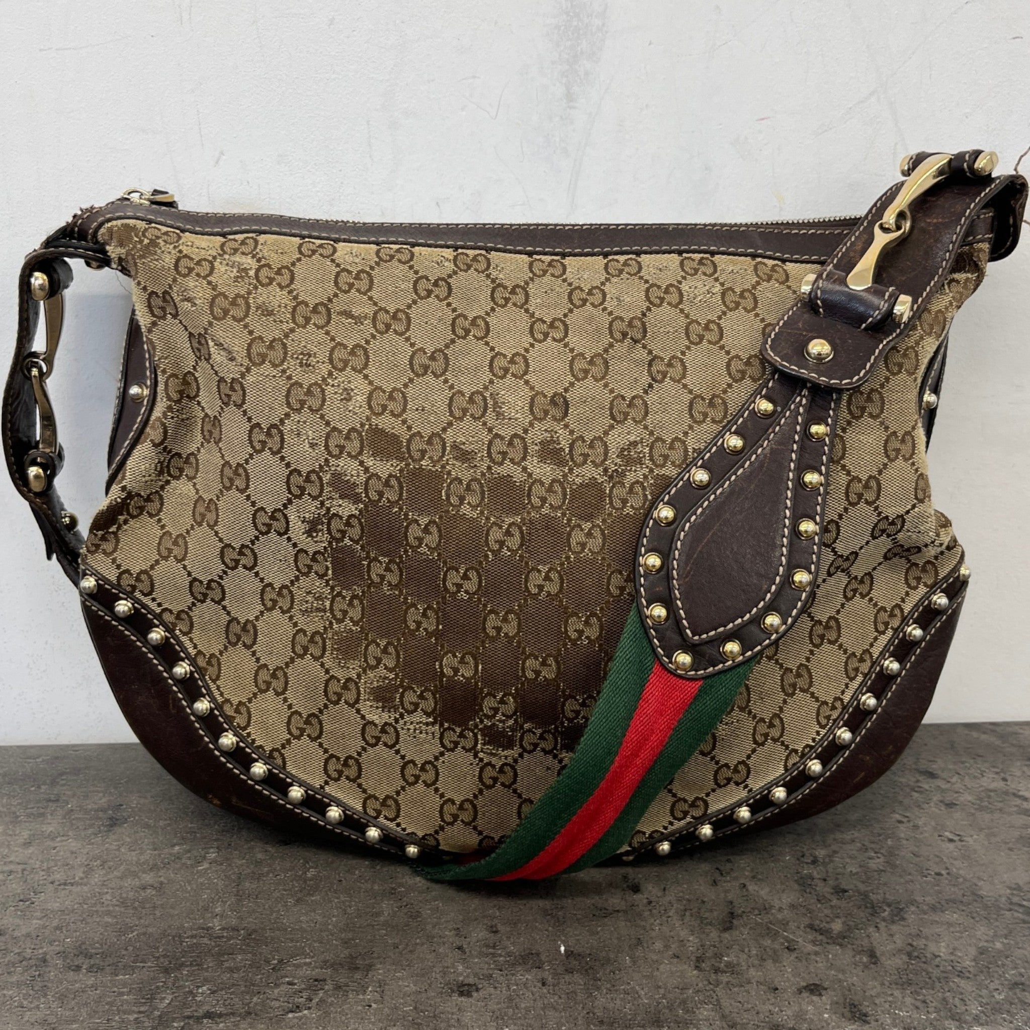 Women's Gg Supreme Pelham Hobo Bag Beige