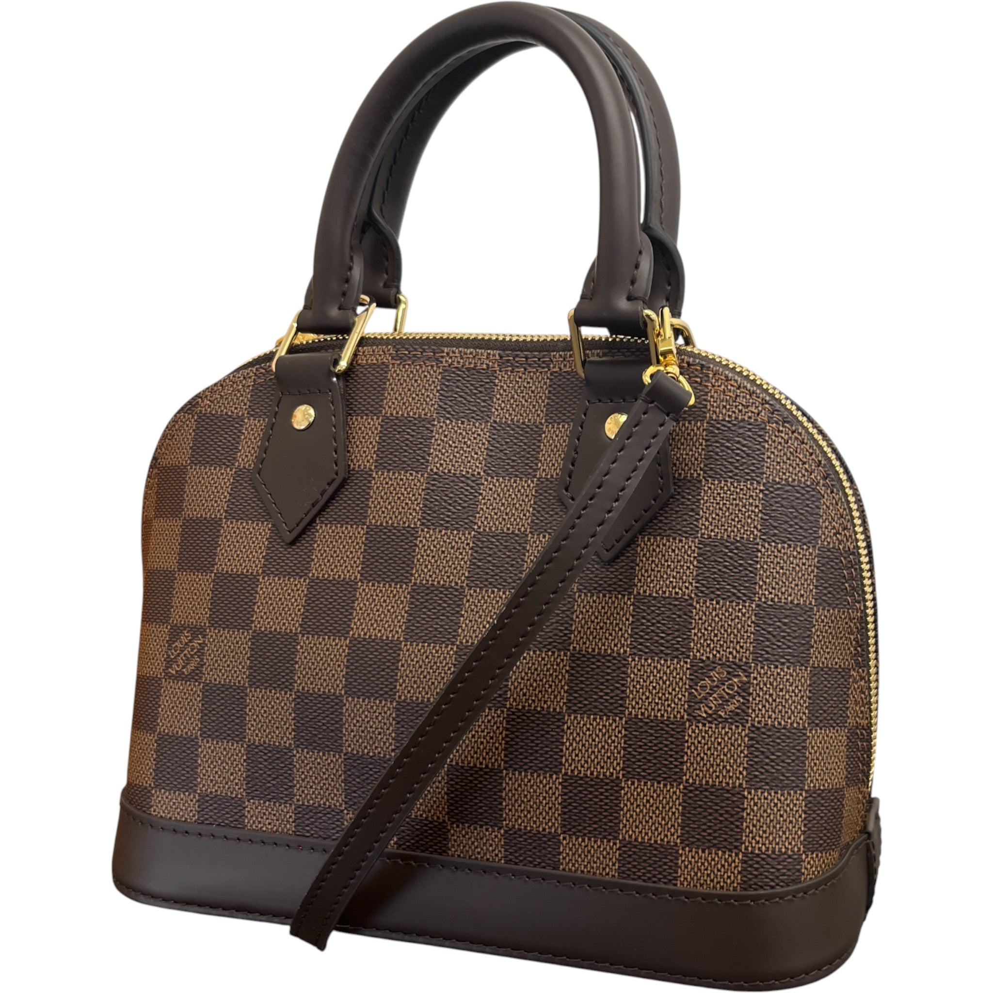 Women's Damier Ebene Alma Bb Handbag Brown
