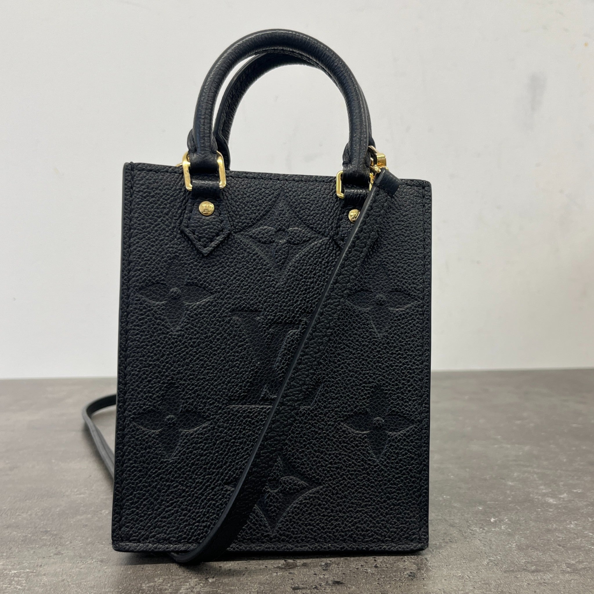 Women's Monogram Petit Sac Plat Bag Black