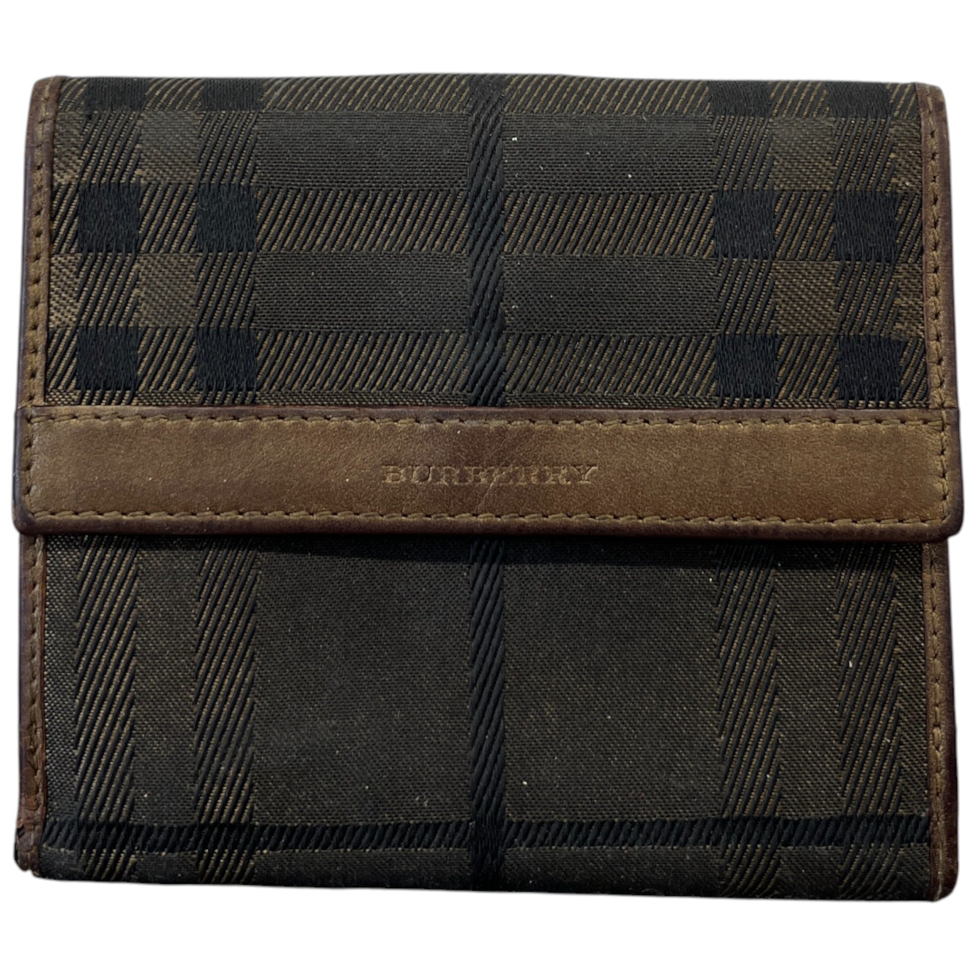 Women's Checkered Wallet Brown