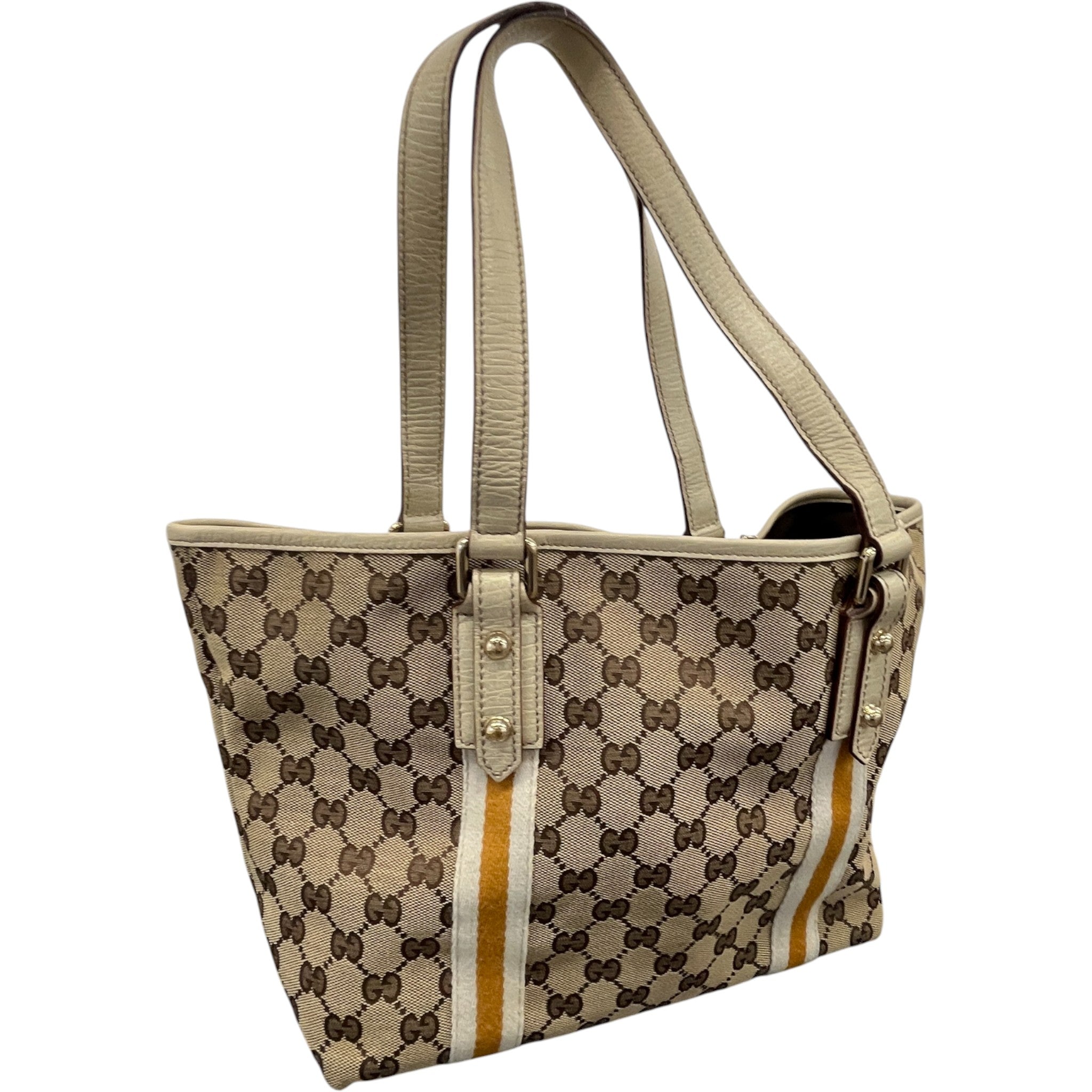 Women's Gg Canvas Jolicoeur Tote Bag Beige