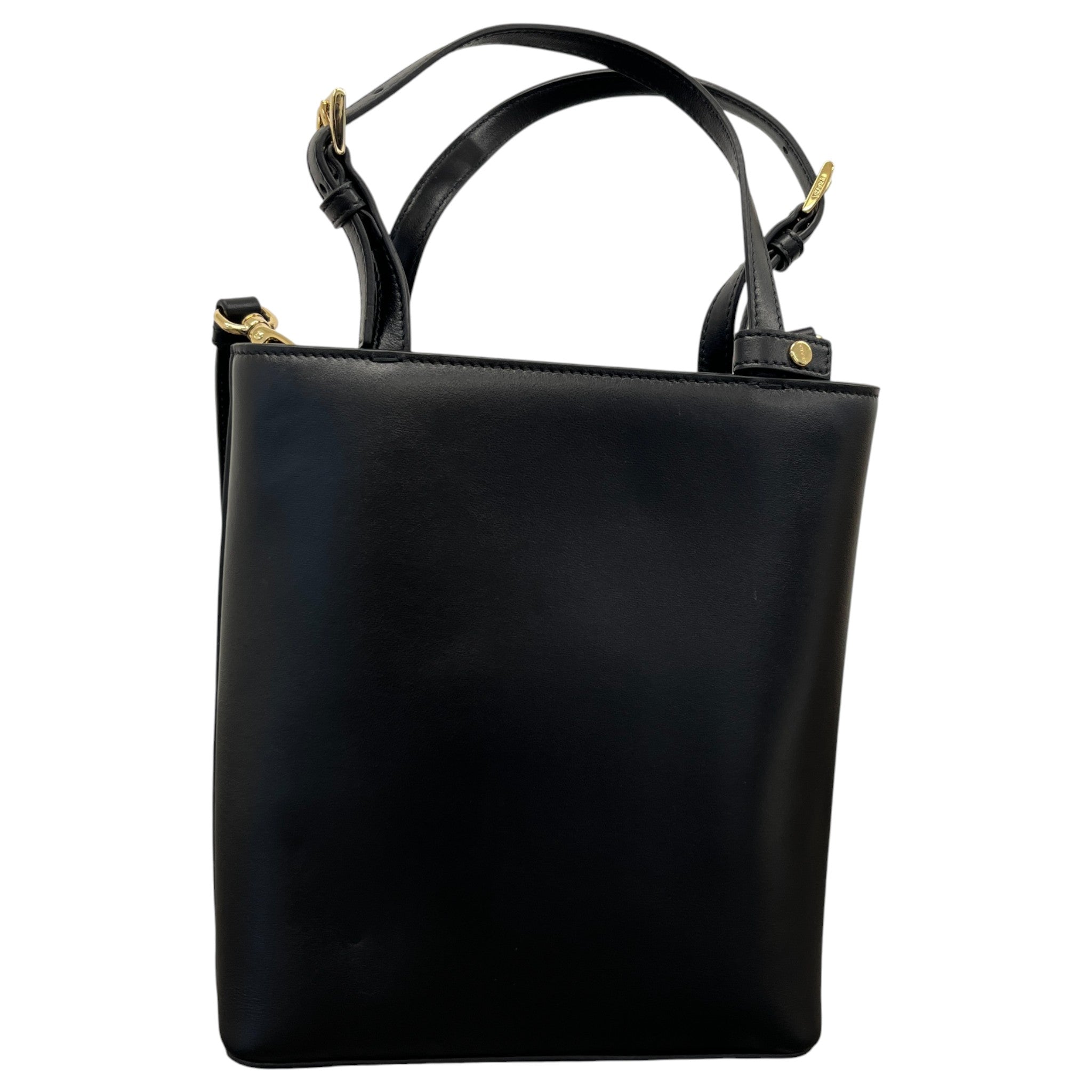 Women's Triangle Logo-Applique Tote Handbag Black
