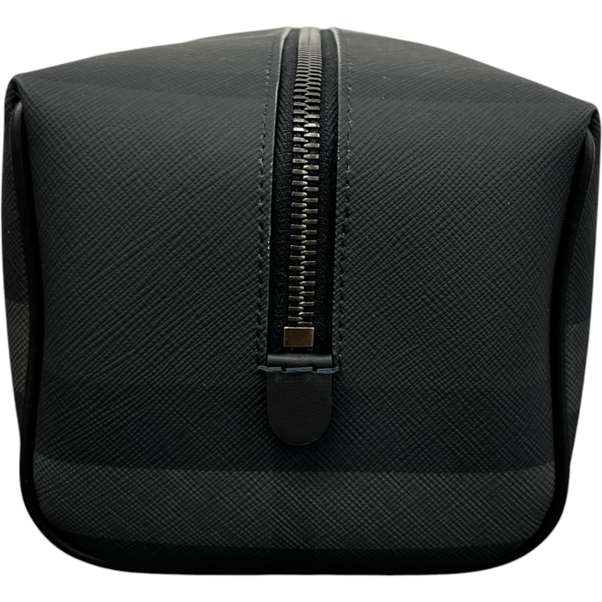 Men's Checkered Toiletry Bag Black