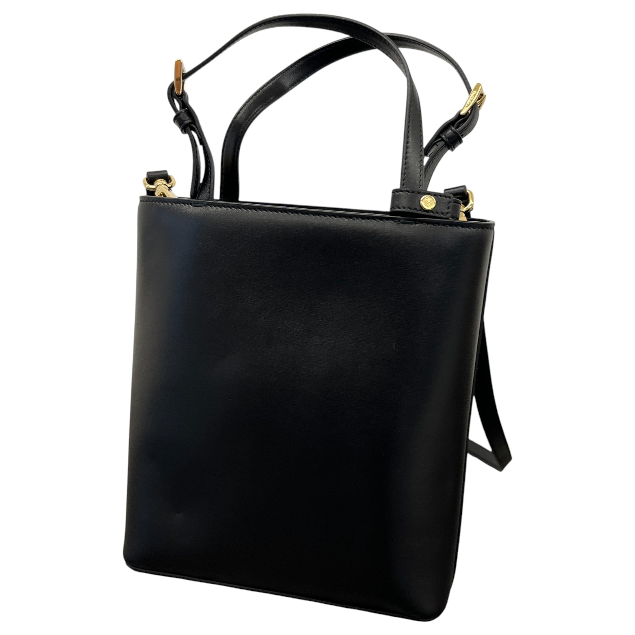 Women's Triangle Logo-Applique Tote Handbag Black