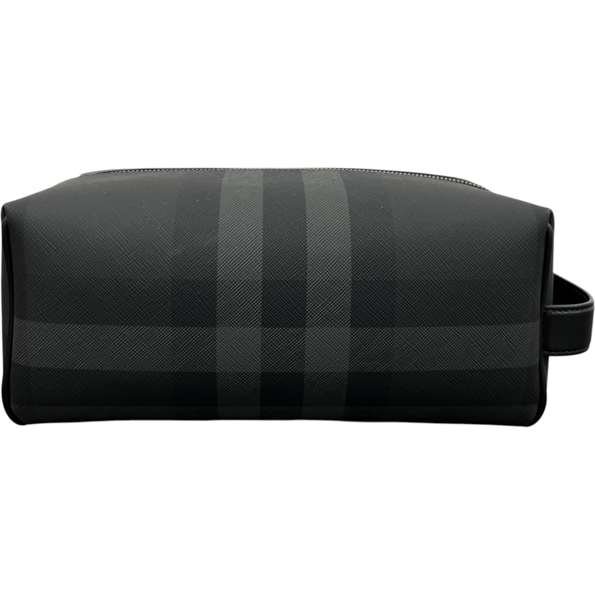 Men's Checkered Toiletry Bag Black