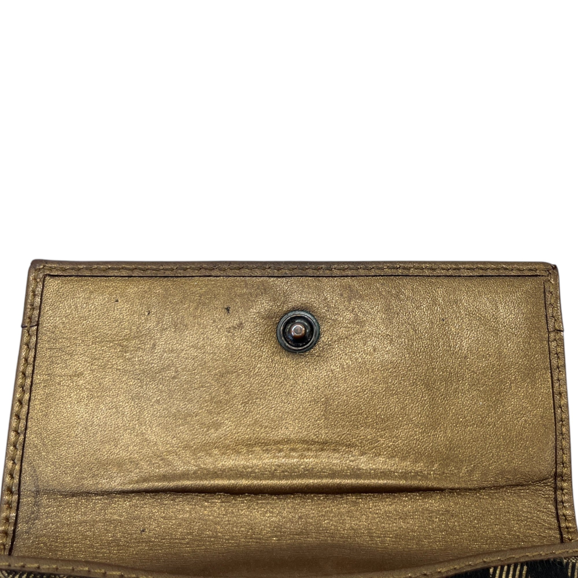Women's Checkered Wallet Brown