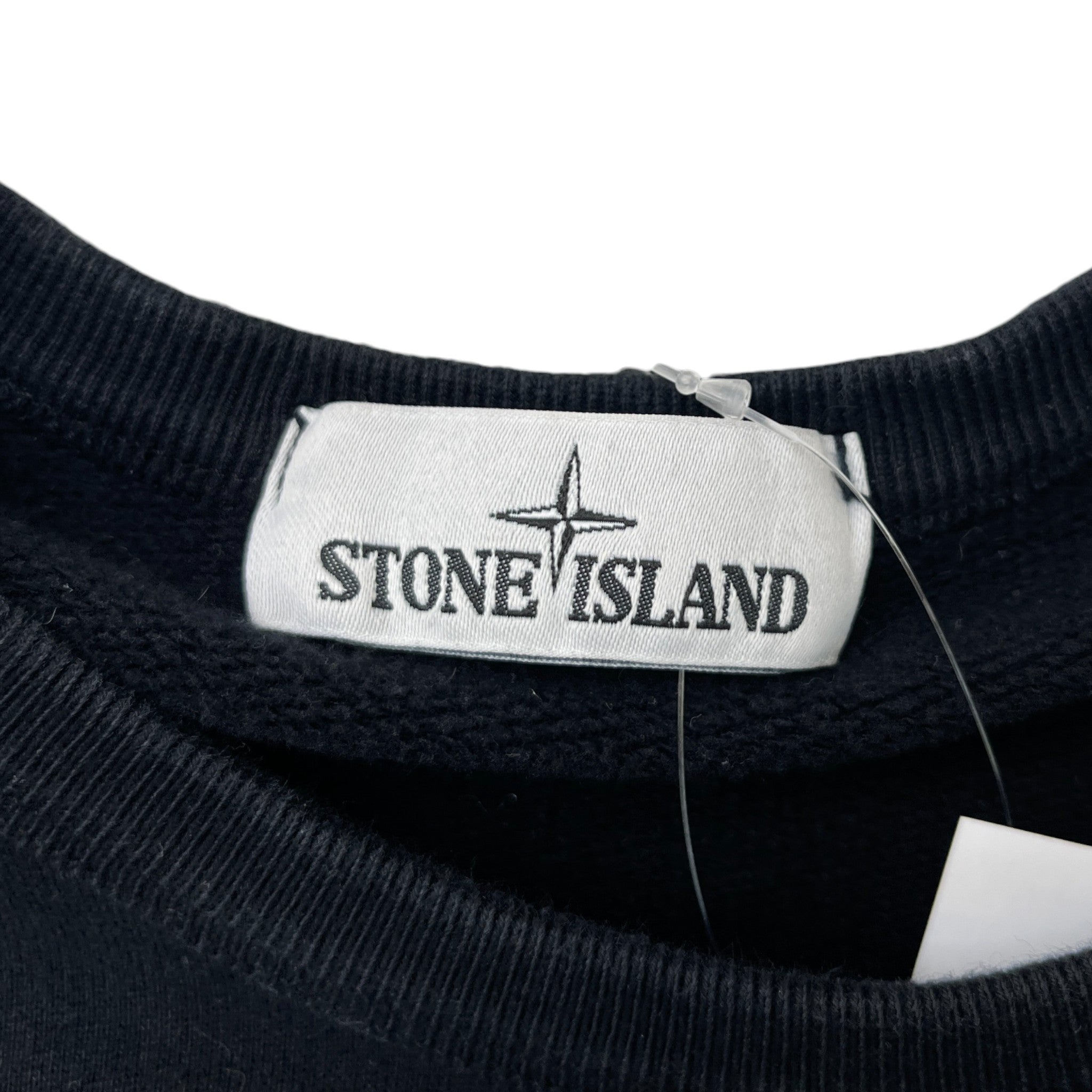 Men's Shadow Applique Logo Sweatshirt Black Size M