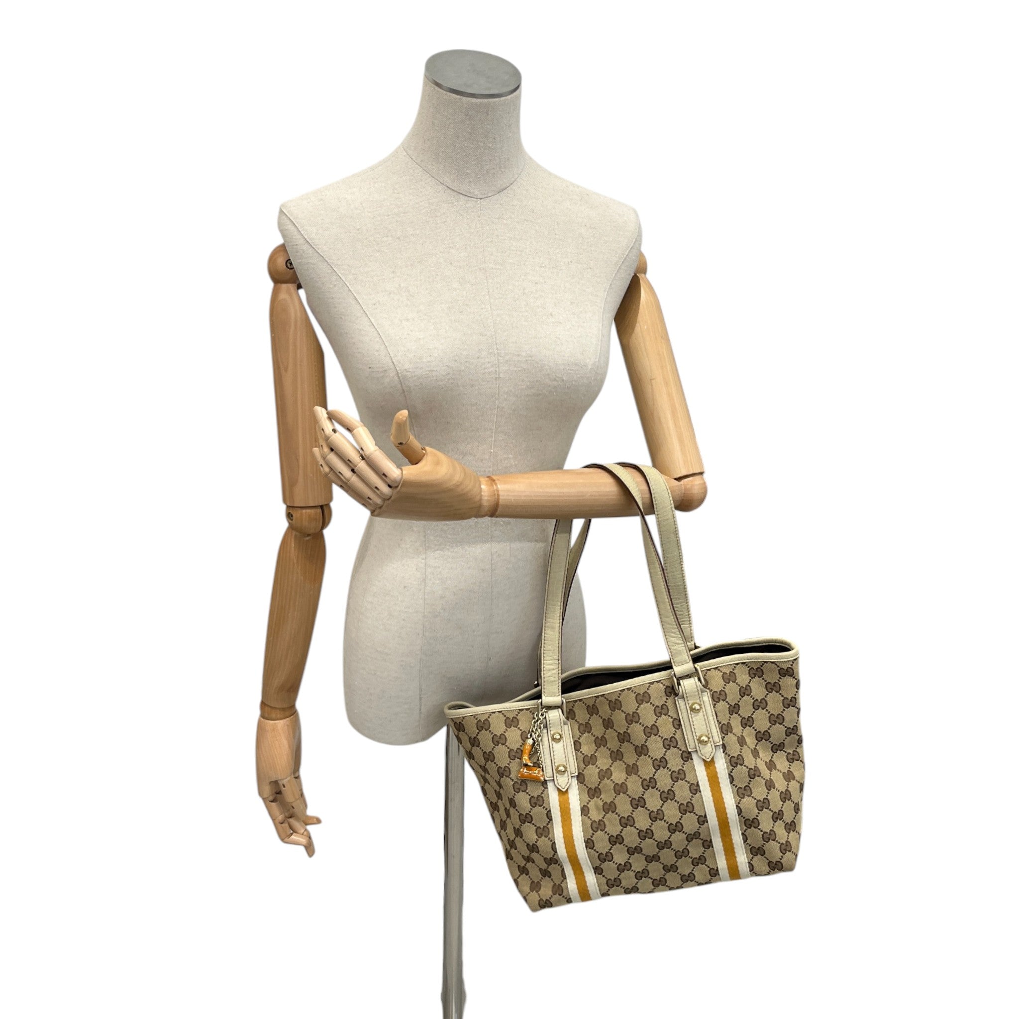 Women's Gg Canvas Jolicoeur Tote Bag Beige