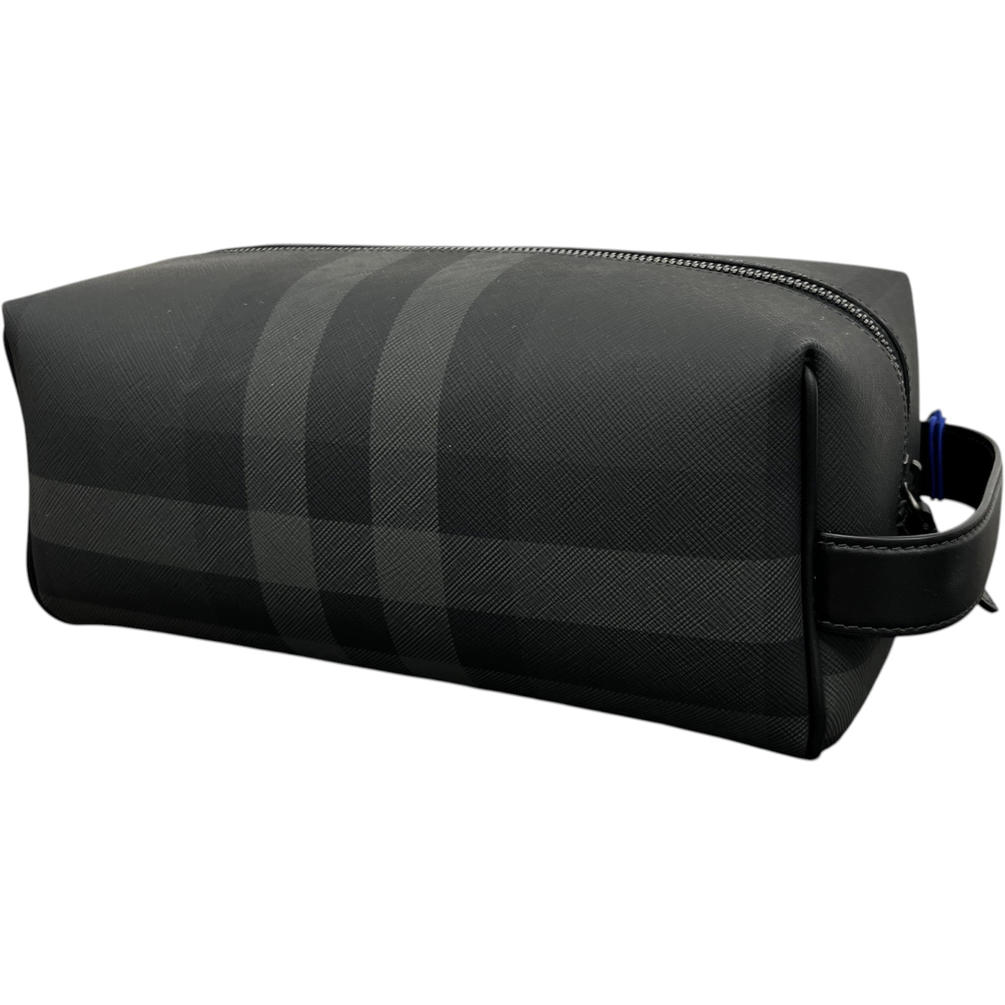 Men's Checkered Toiletry Bag Black