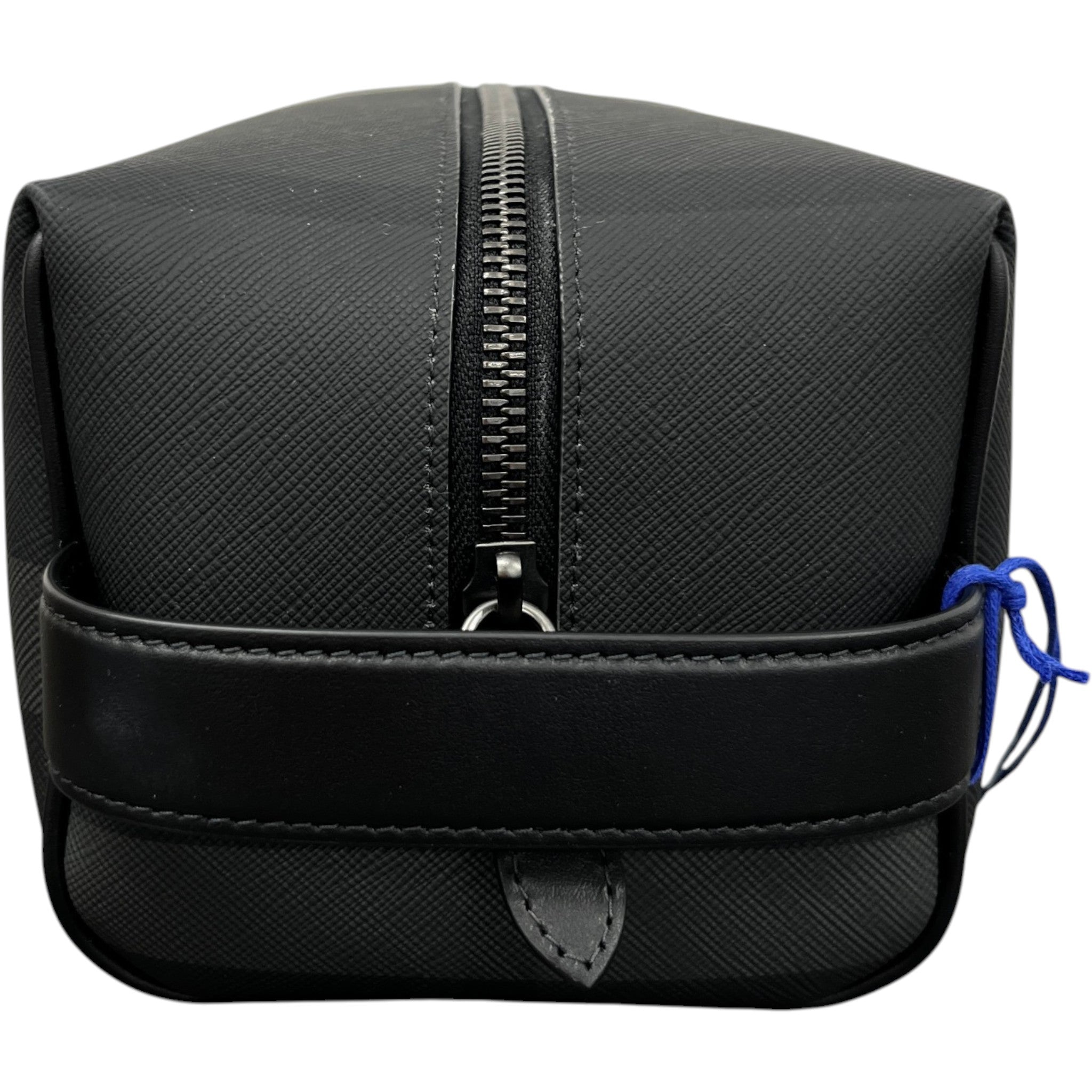 Men's Checkered Toiletry Bag Black