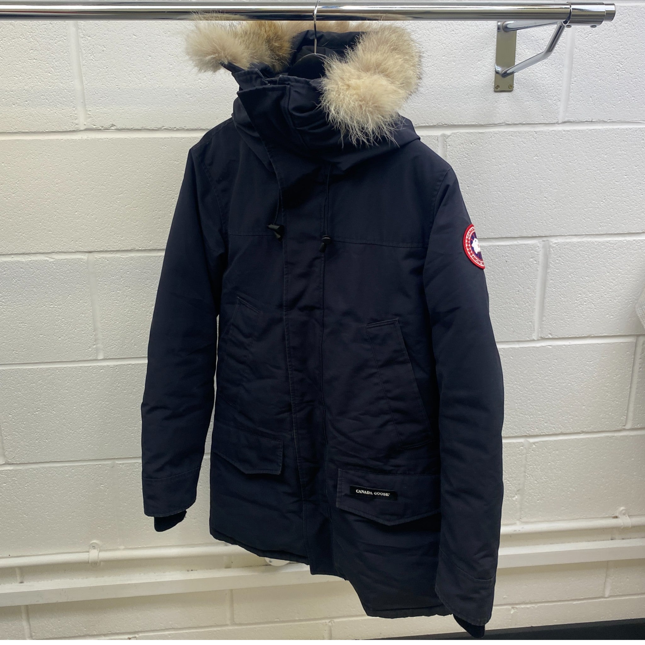 Men's Langford Parka Down Jacket Navy Size S