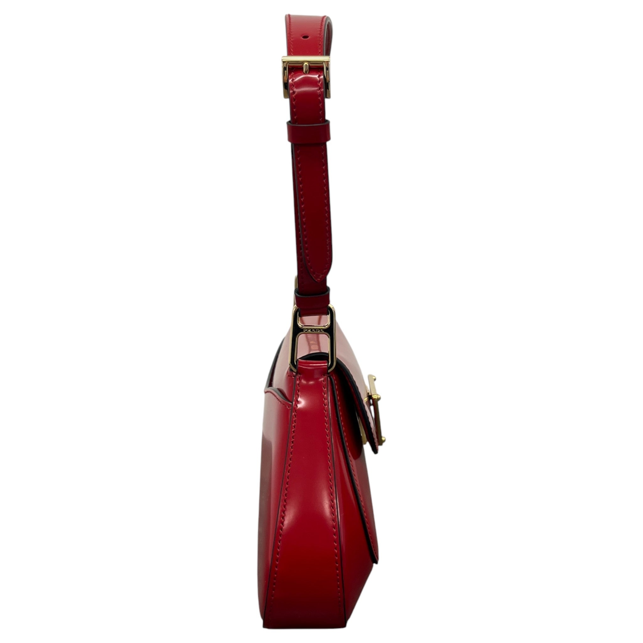 Women's Plaque Logo Handbag Red