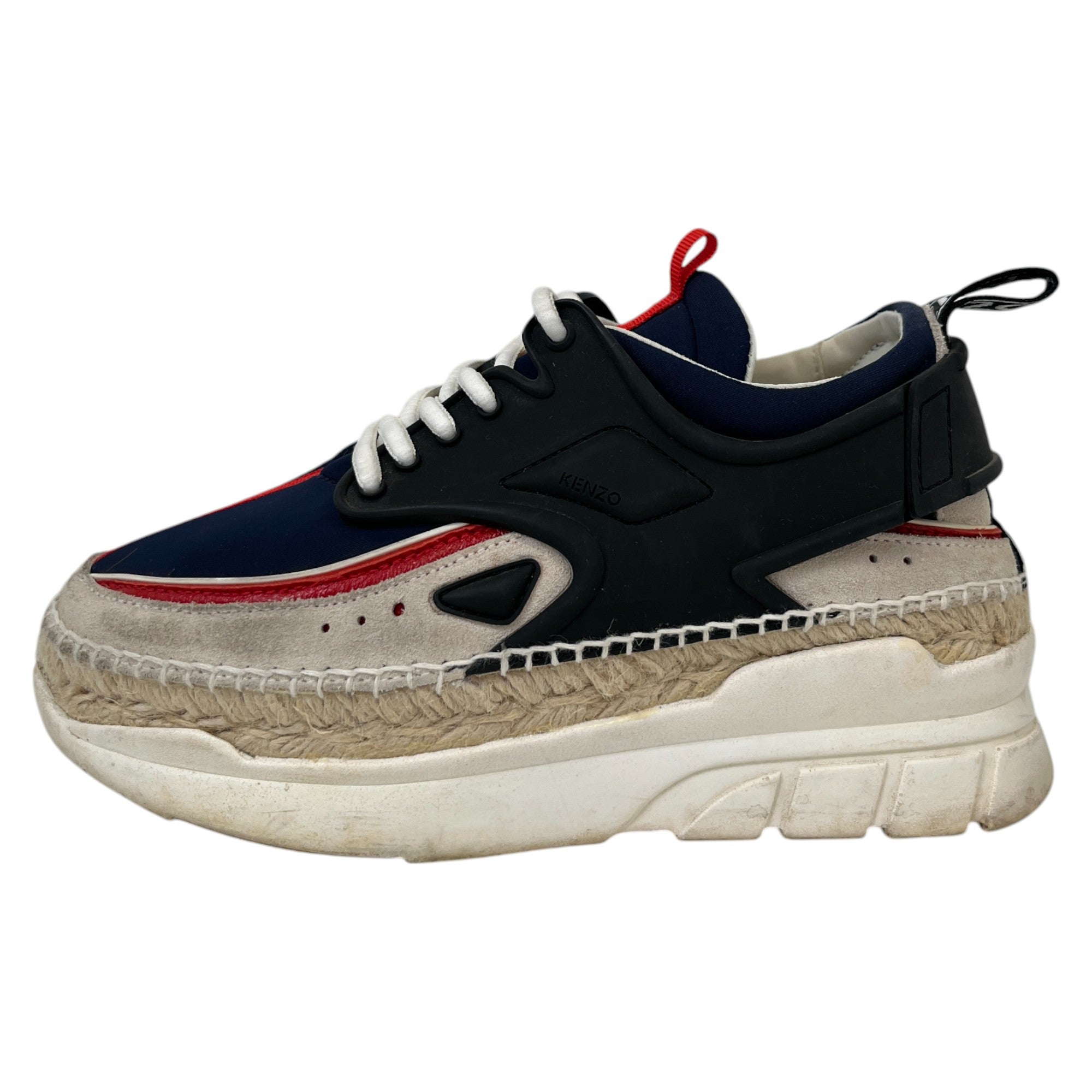 Women's K-Lastic Lace Espadrilles Low Trainers Navy Size EU 35 / UK 2